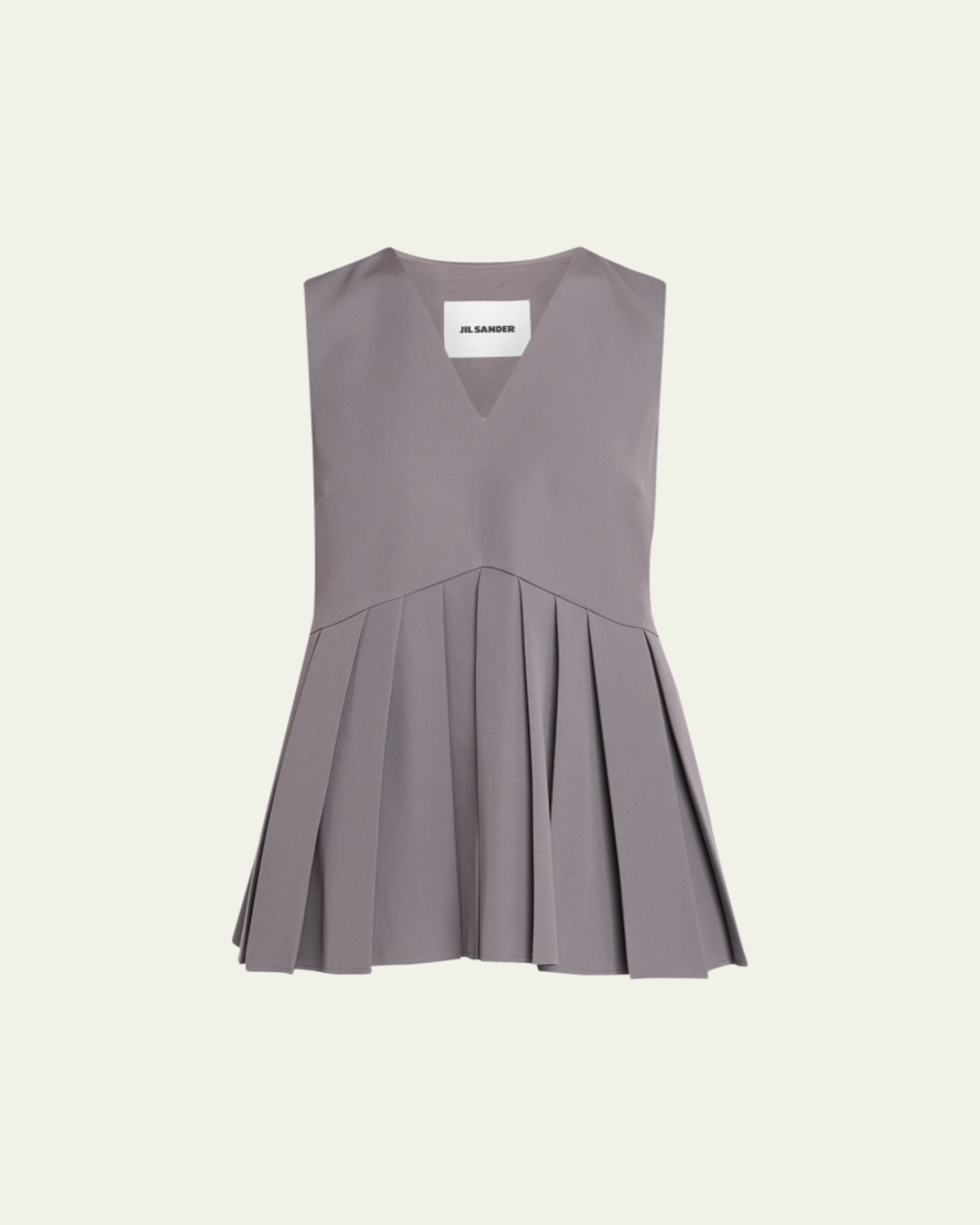 jil sander pleated dress Jil Sander Pleated Ruffled Dress
