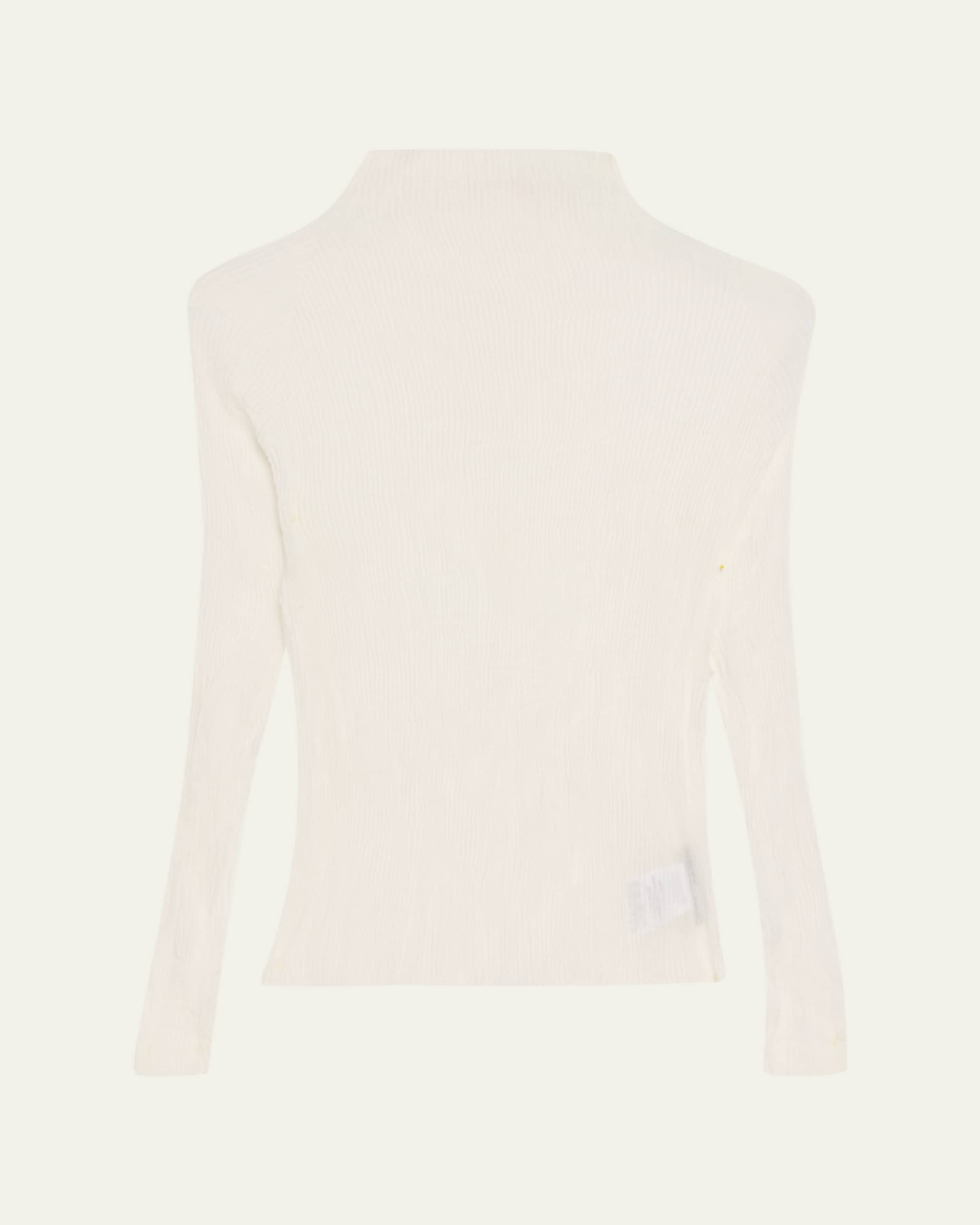 Issey Miyake Chiffon Twist-38 Sheer Top - Bergdorf Goodman
