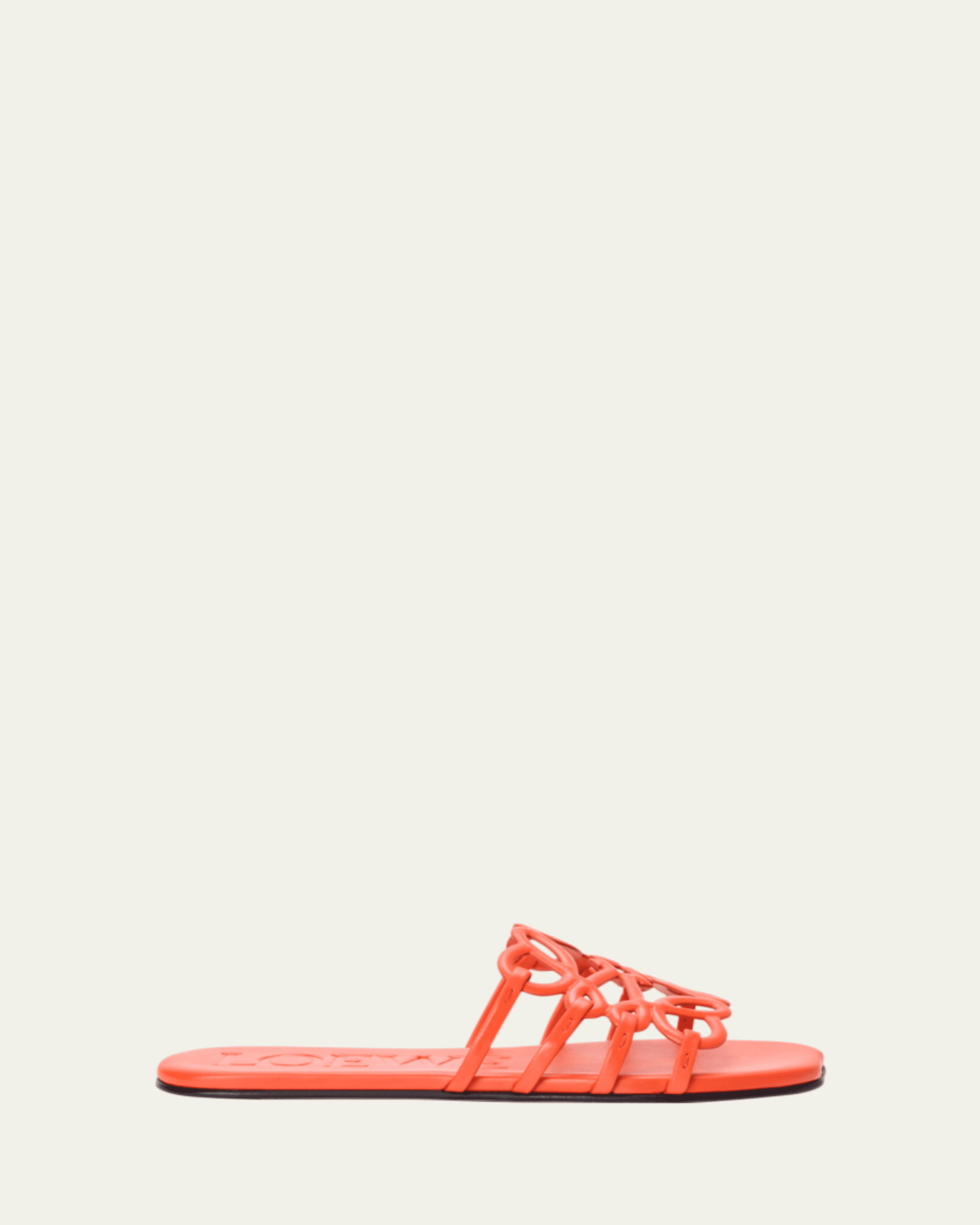 Loewe x Paula's Ibiza Petal Anagram Crochet Flat Slide Sandals
