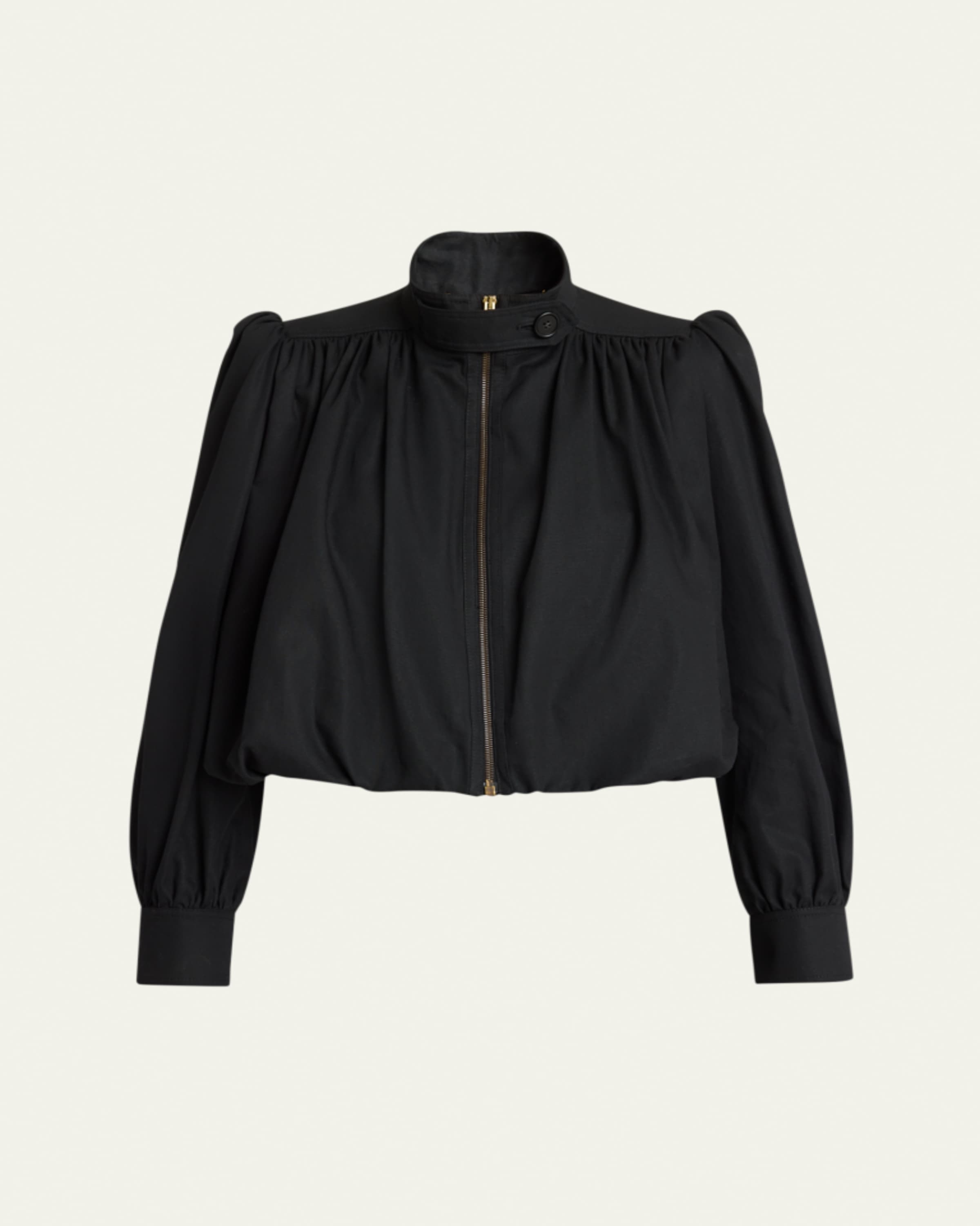 Chloe Double-Breasted Wool Bouclette Crop Jacket - Bergdorf Goodman