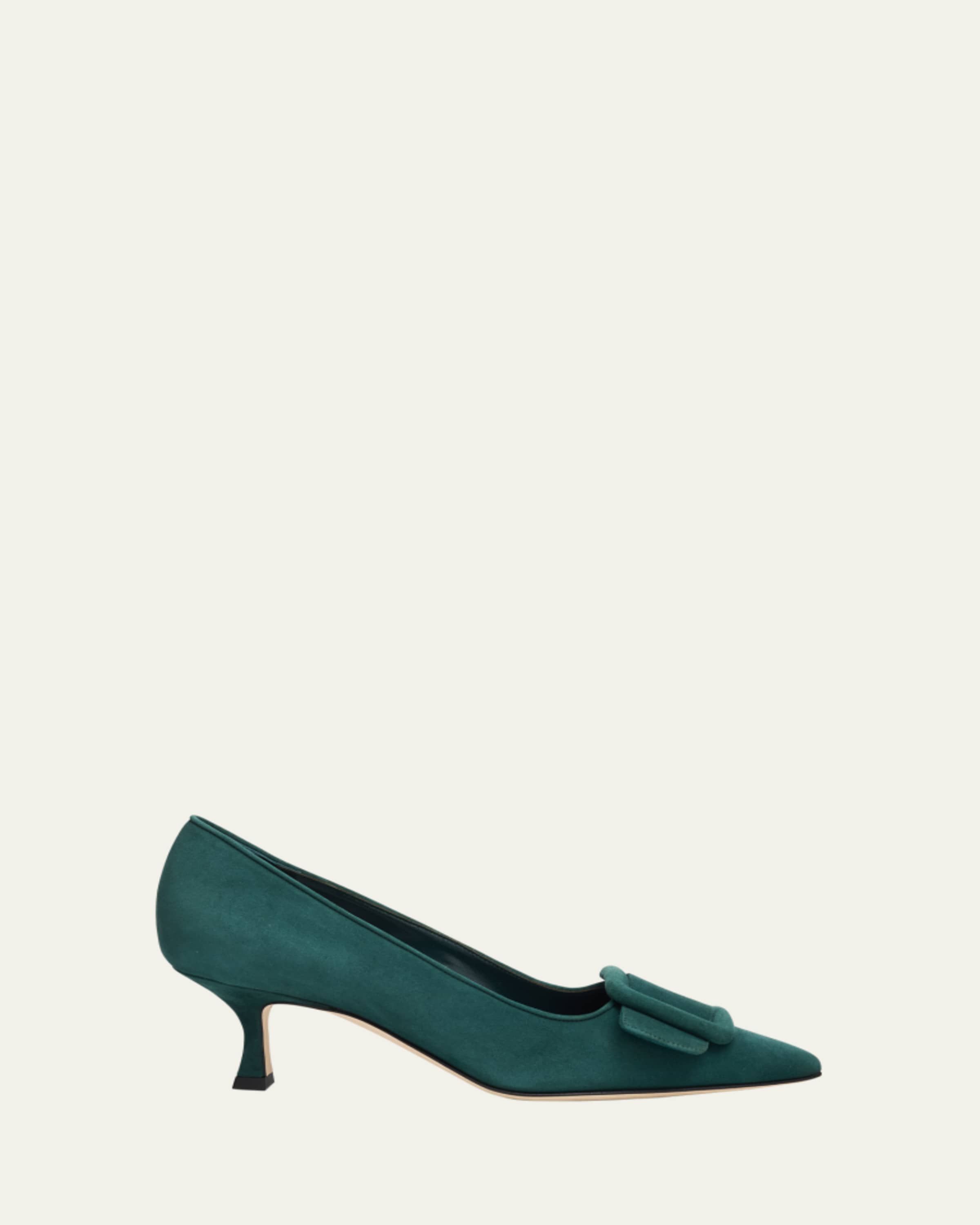 Manolo Blahnik 90mm Todda Bicolor Leather Sandals - Bergdorf Goodman