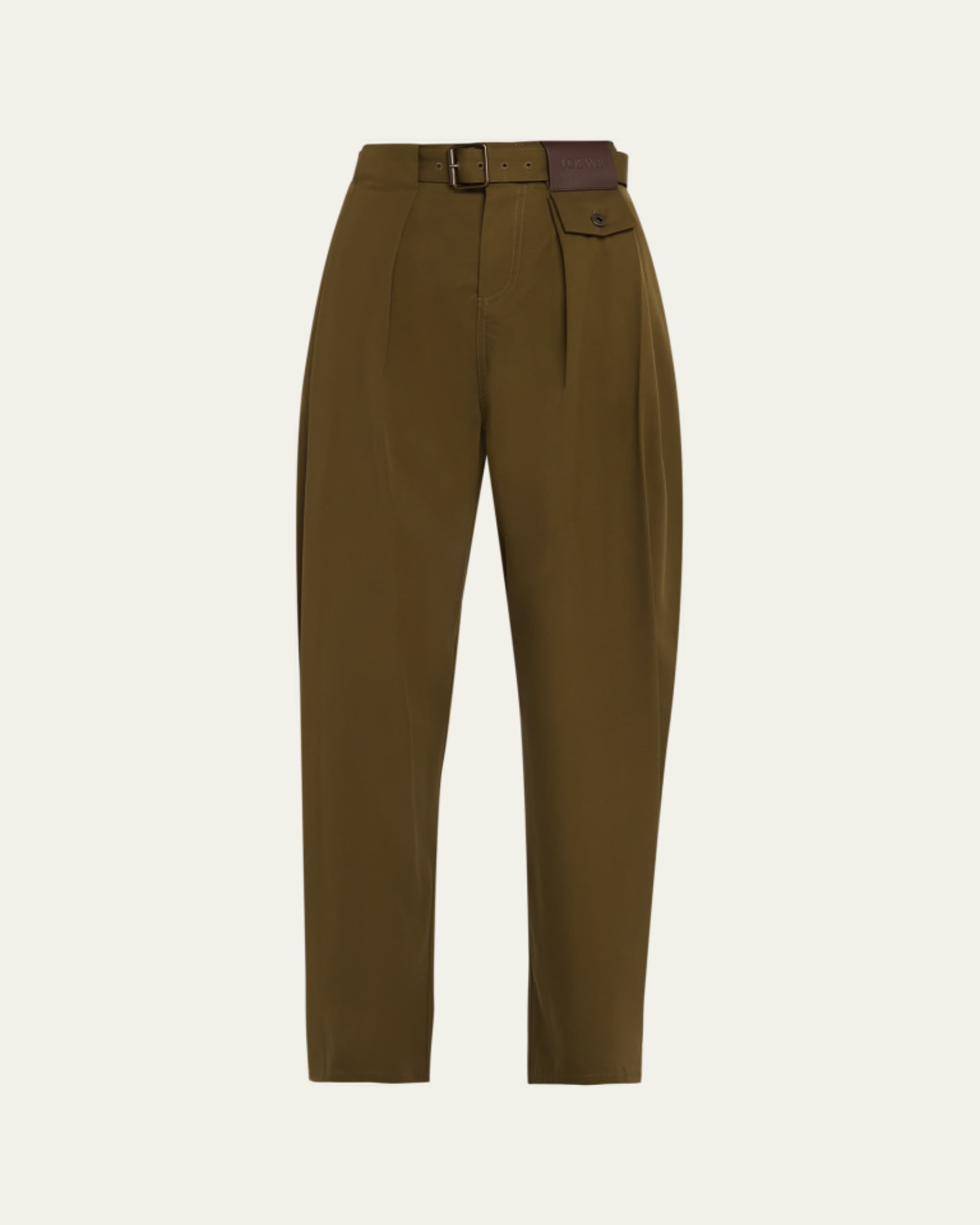 Dolce&Gabbana Straight-Leg Gabardine Pull-On Pants - Bergdorf Goodman