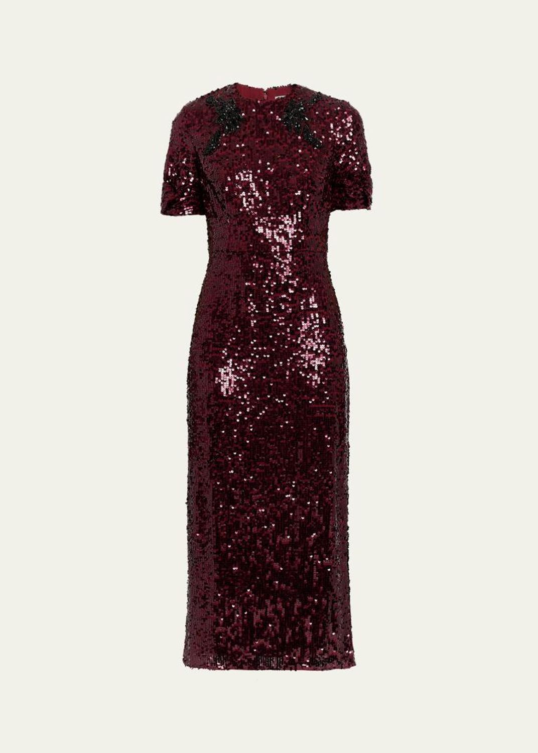 Erdem Embroidered Cotton Tiered Midi Shirtdress - Bergdorf Goodman