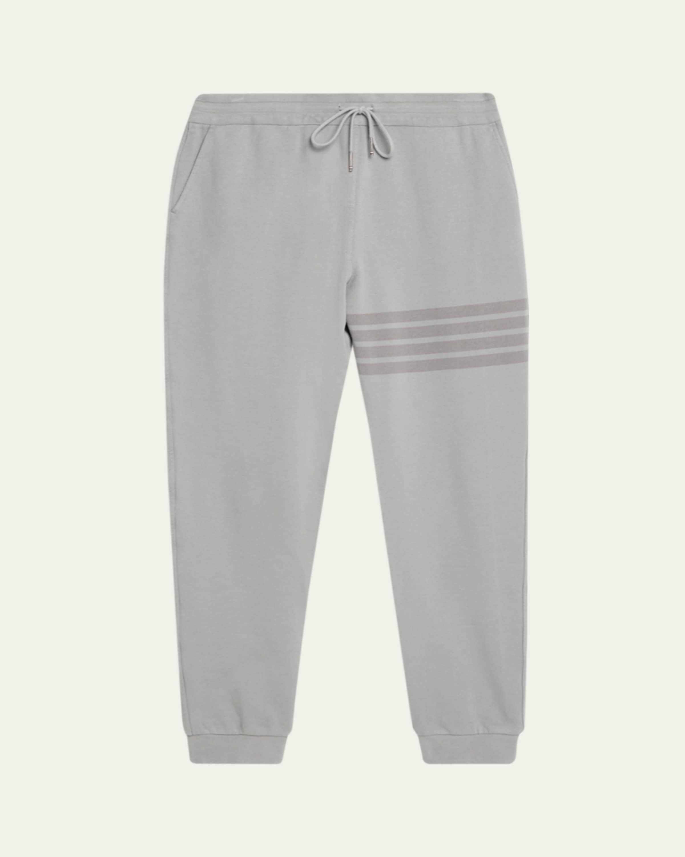 Thom Browne Men's Classic Drawstring Sweatpants with Stripe Detail