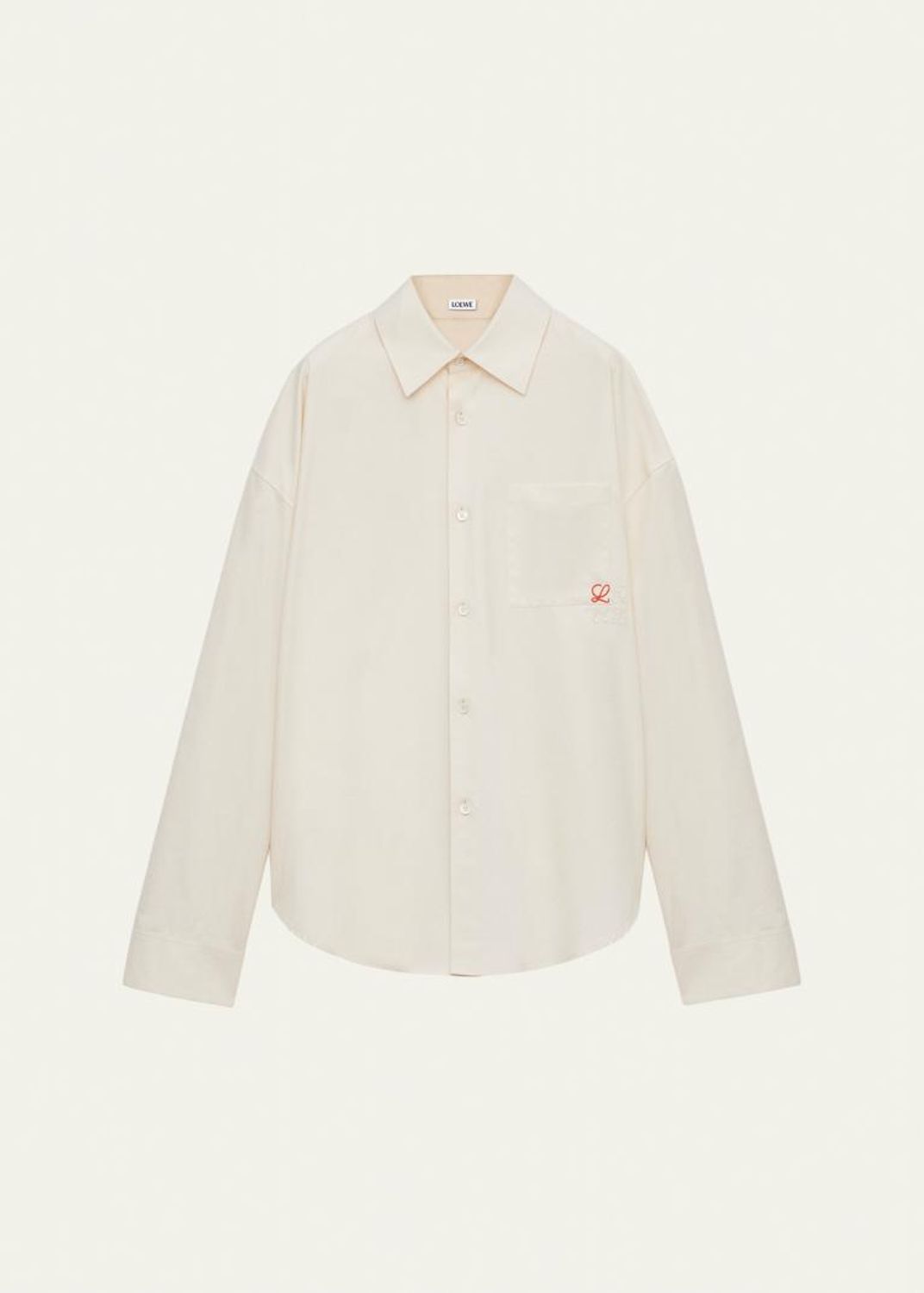 LOEWE Men's Anagram-Sleeve Denim Overshirt - Bergdorf Goodman
