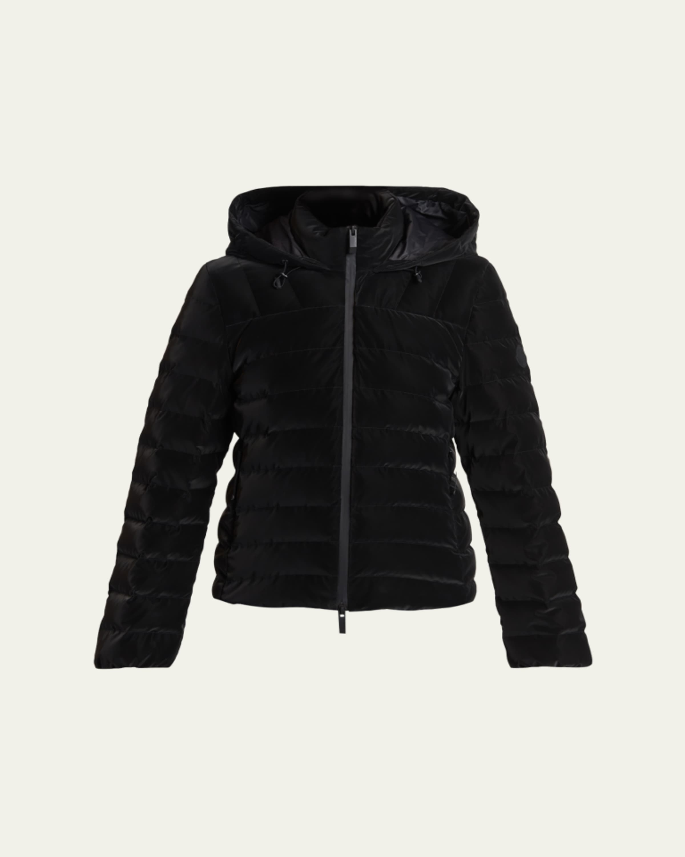 Moncler Trefle Hooded Down Velour Jacket - Bergdorf Goodman