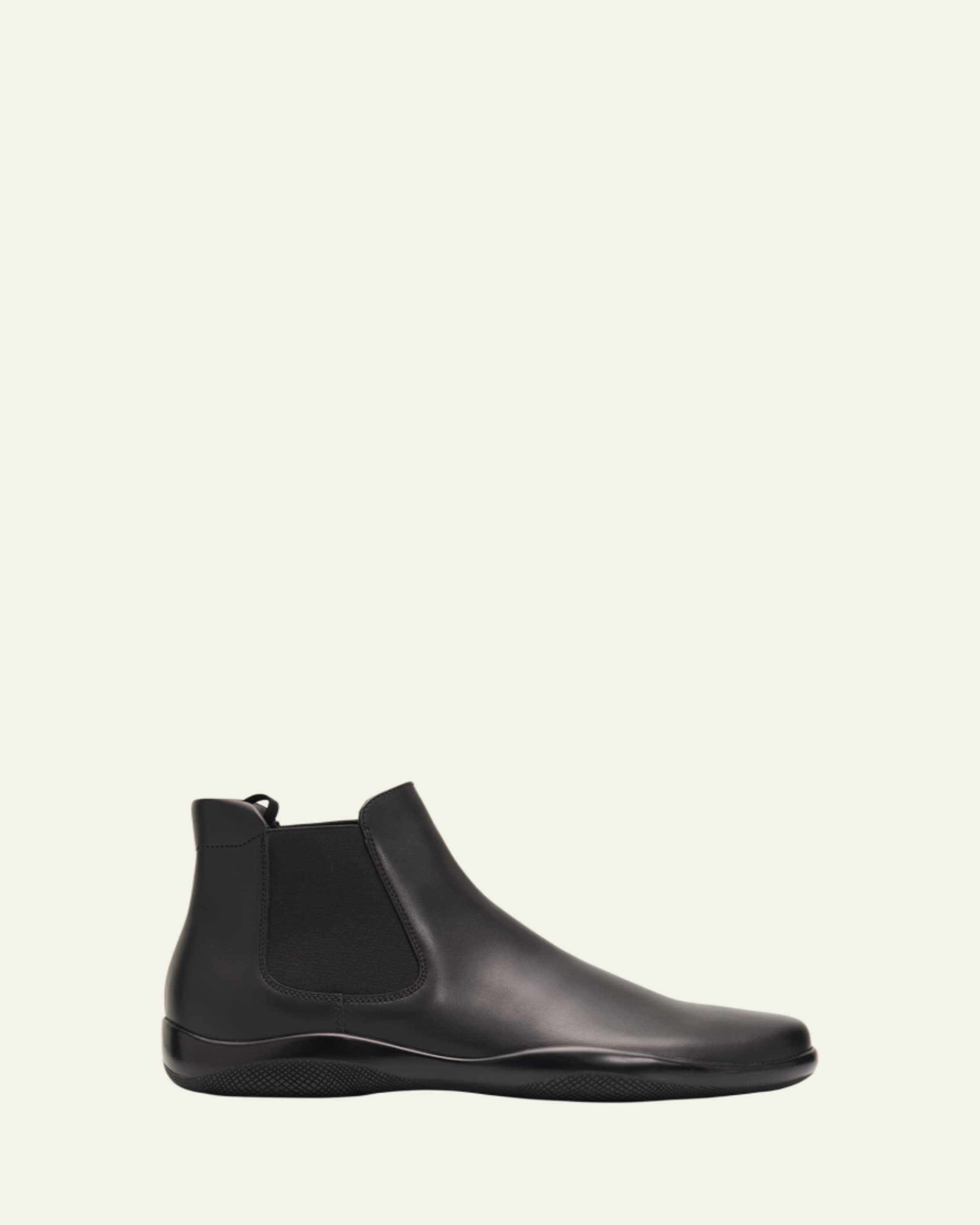 Prada Men's Leather Chelsea Boots - Bergdorf Goodman