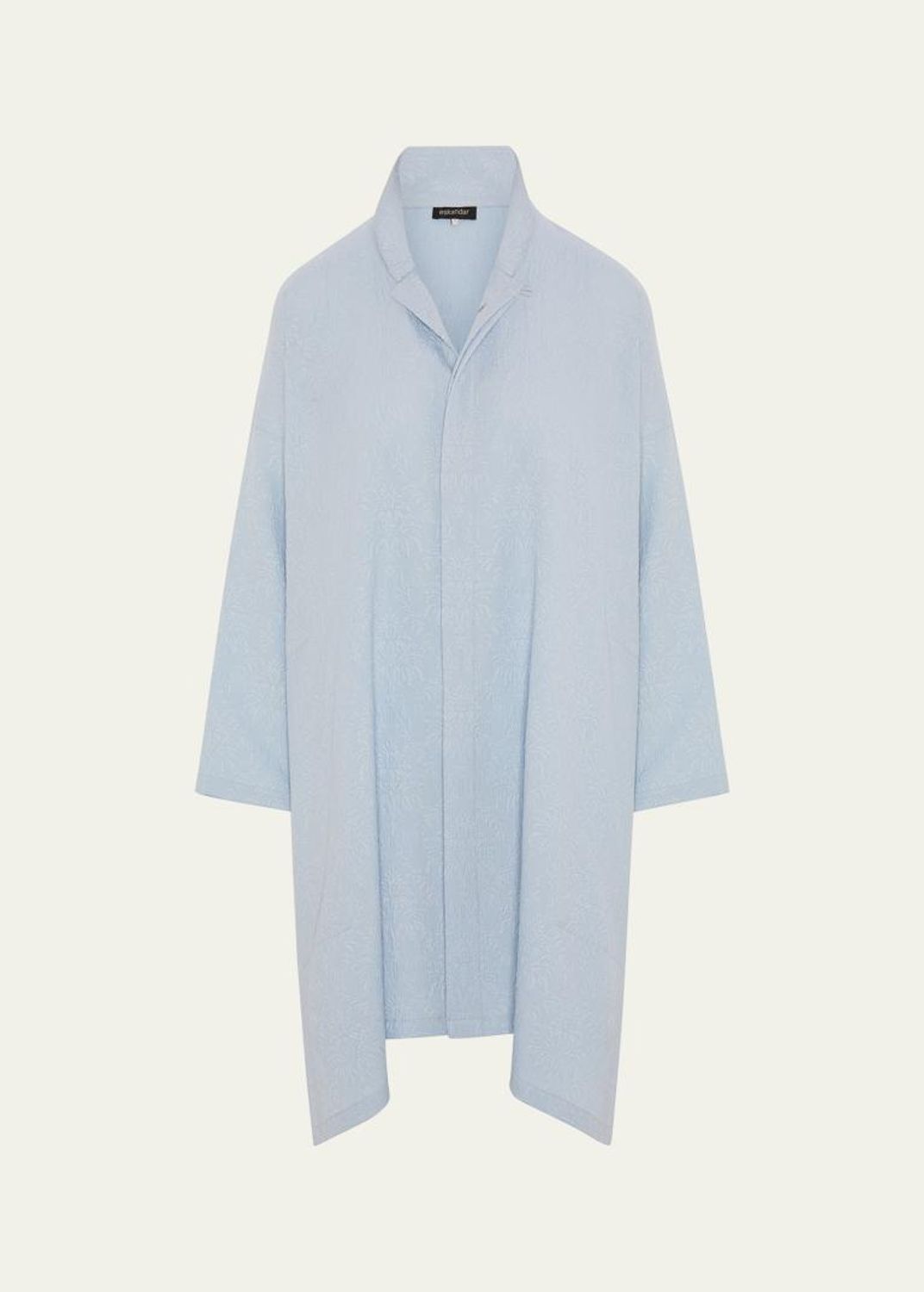 Eskandar Jacquard Silk Satin Shirt - Bergdorf Goodman