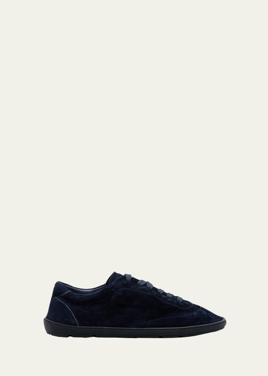 Brunello Cucinelli Men's Leather Foiled Logo Low-Top Sneakers