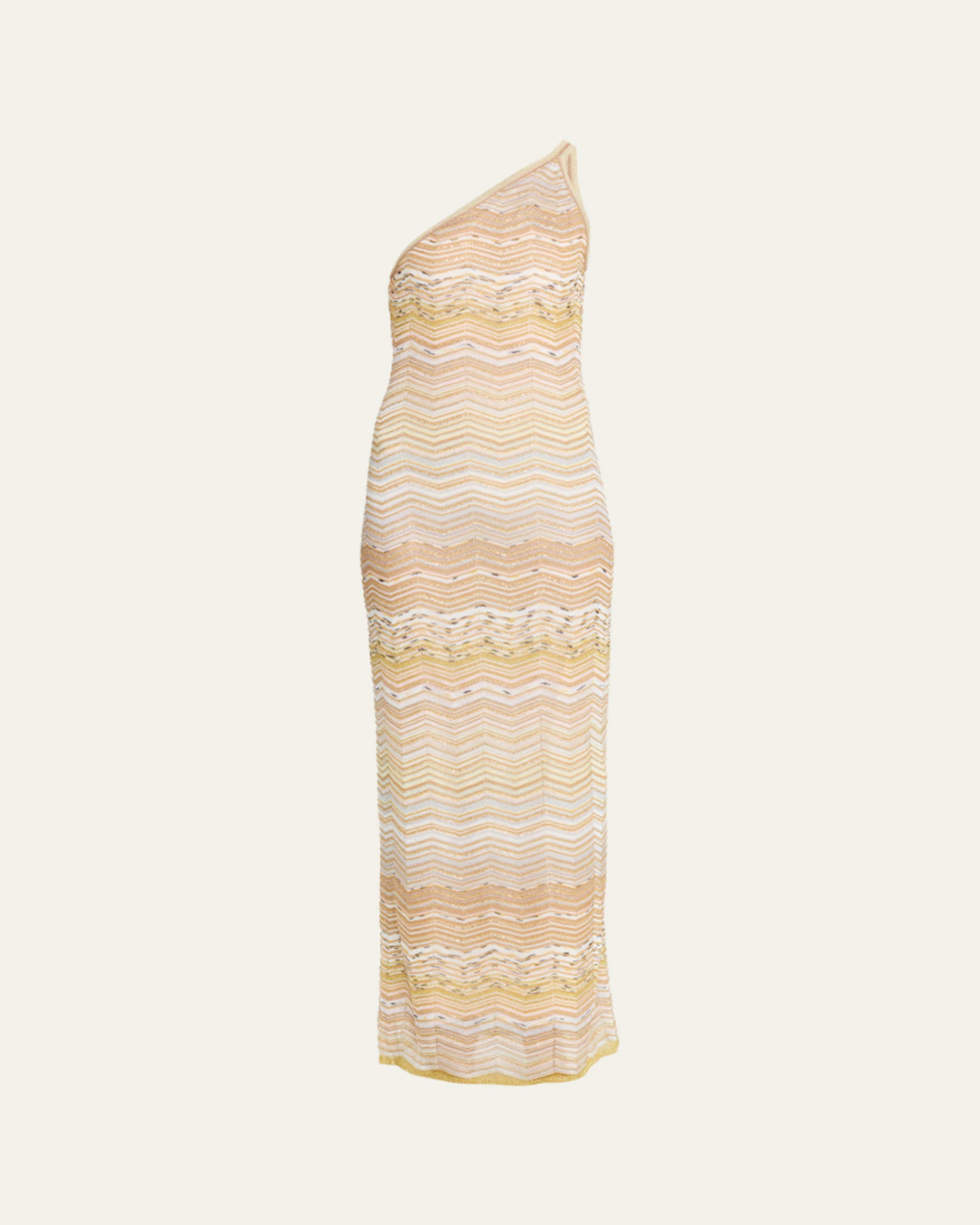 missoni striped metallic crochet knit maxi dress Striped metallic crochet-knit maxi dress - white