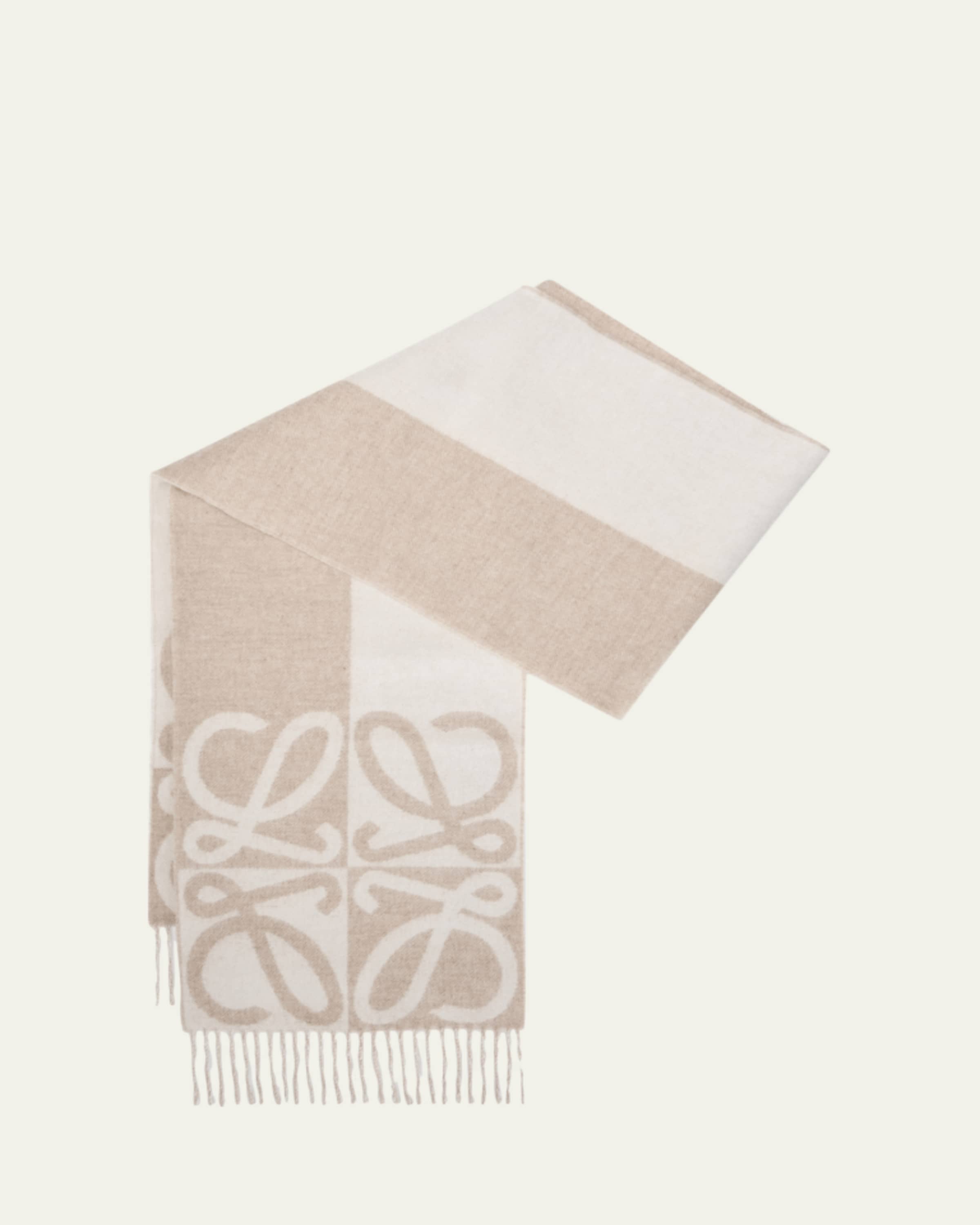 Loewe x Louis Wain Futuristic Cats Intarsia Scarf - Bergdorf Goodman