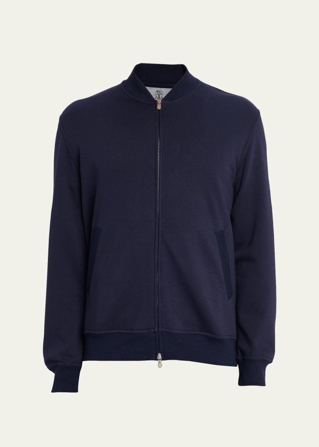 Kiton キートン カシミヤ ミドルゲージ ニット ブルゾン 48 Kiton Men's Punto Cashmere Knit Band-Collar Jacket - Bergdorf Goodman