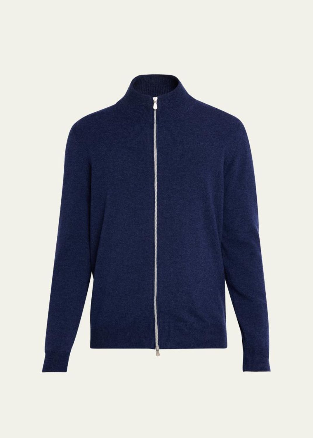 Brunello Cucinelli Men's Cashmere and Silk Melange Full-Zip