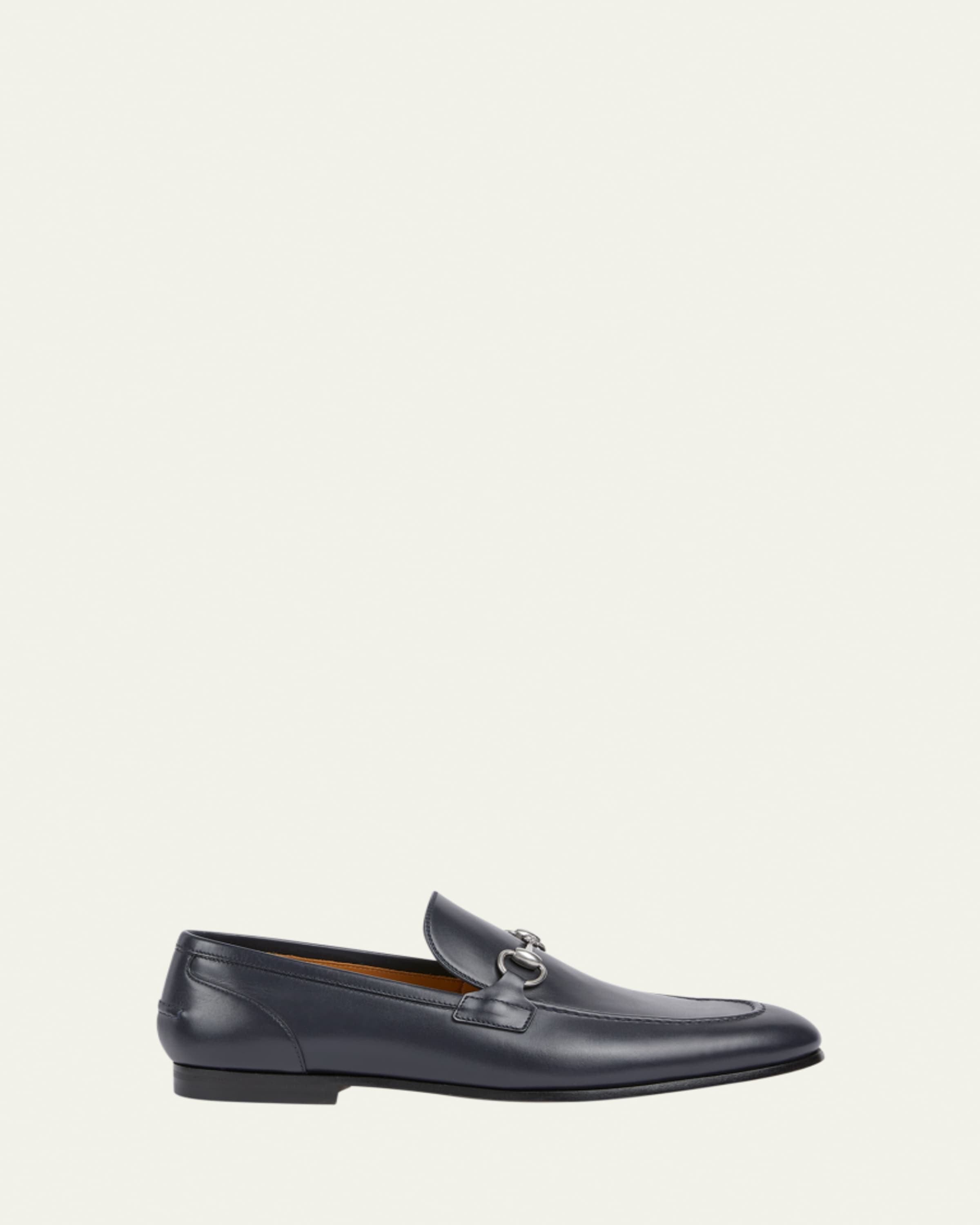 Gucci Men's Dromos Leather Horsebit Loafers - Bergdorf Goodman