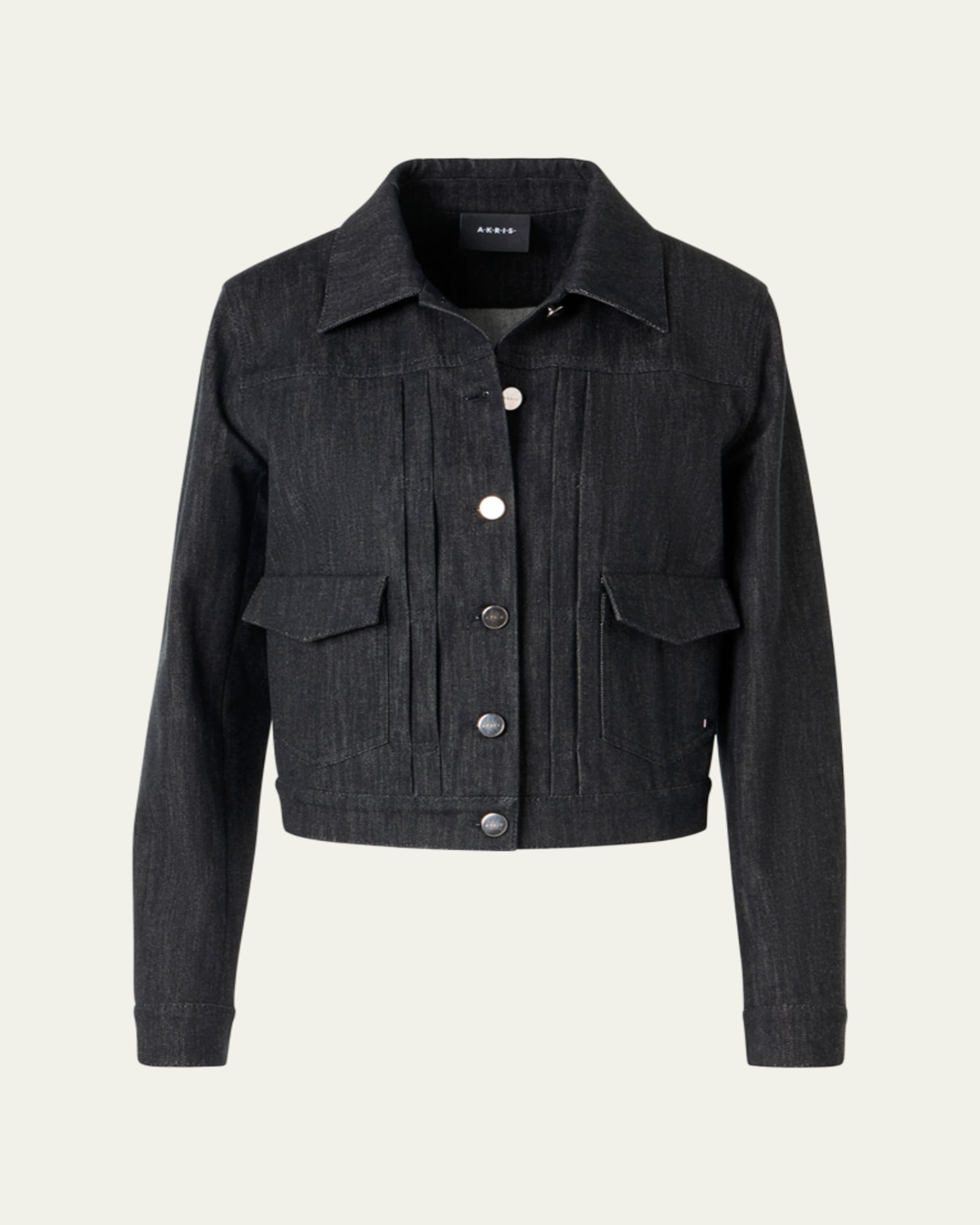 Akris Delia Stretch Denim Jacket - Bergdorf Goodman
