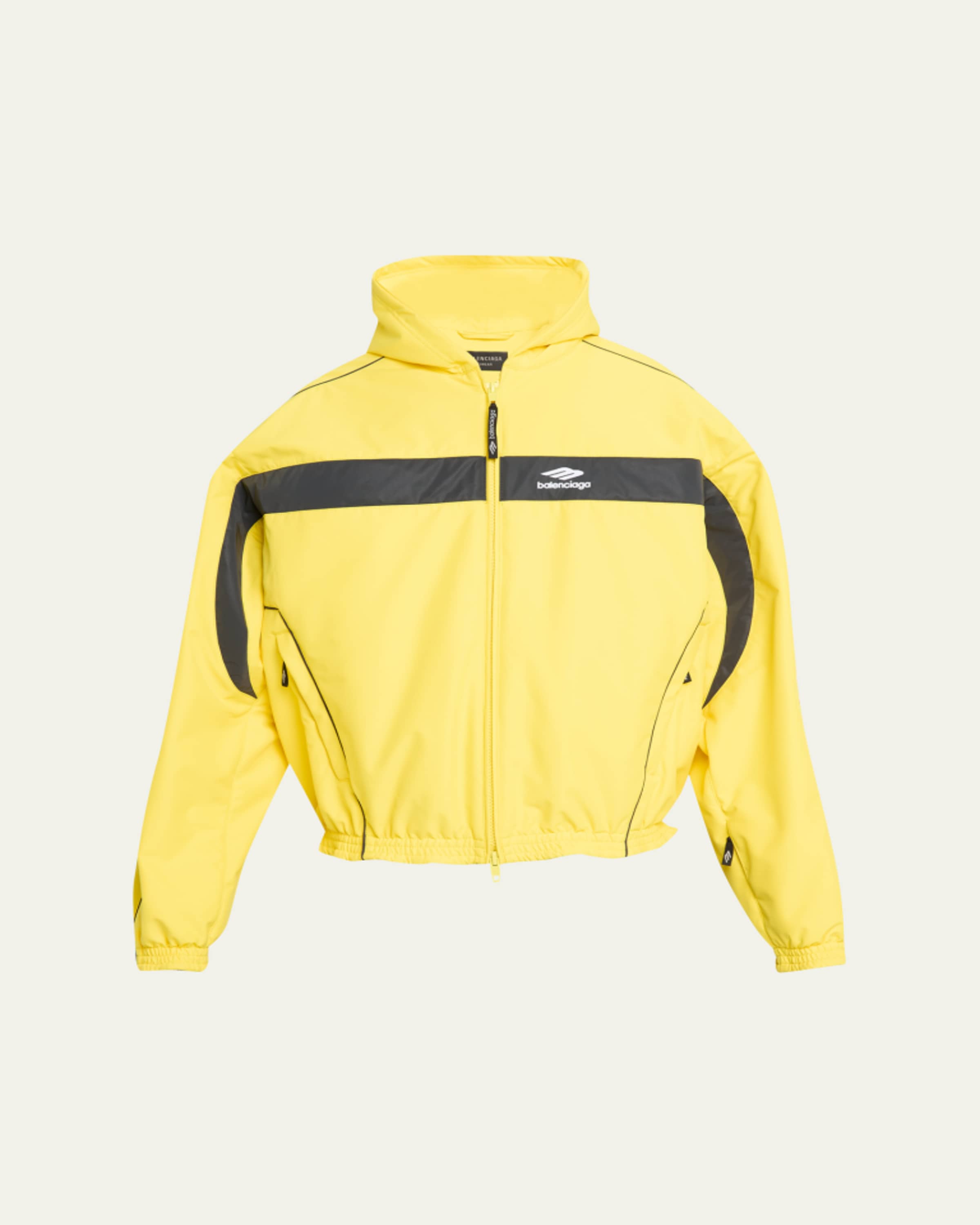 Balenciaga Men's Nylon Circle Logo Track Jacket - Bergdorf Goodman