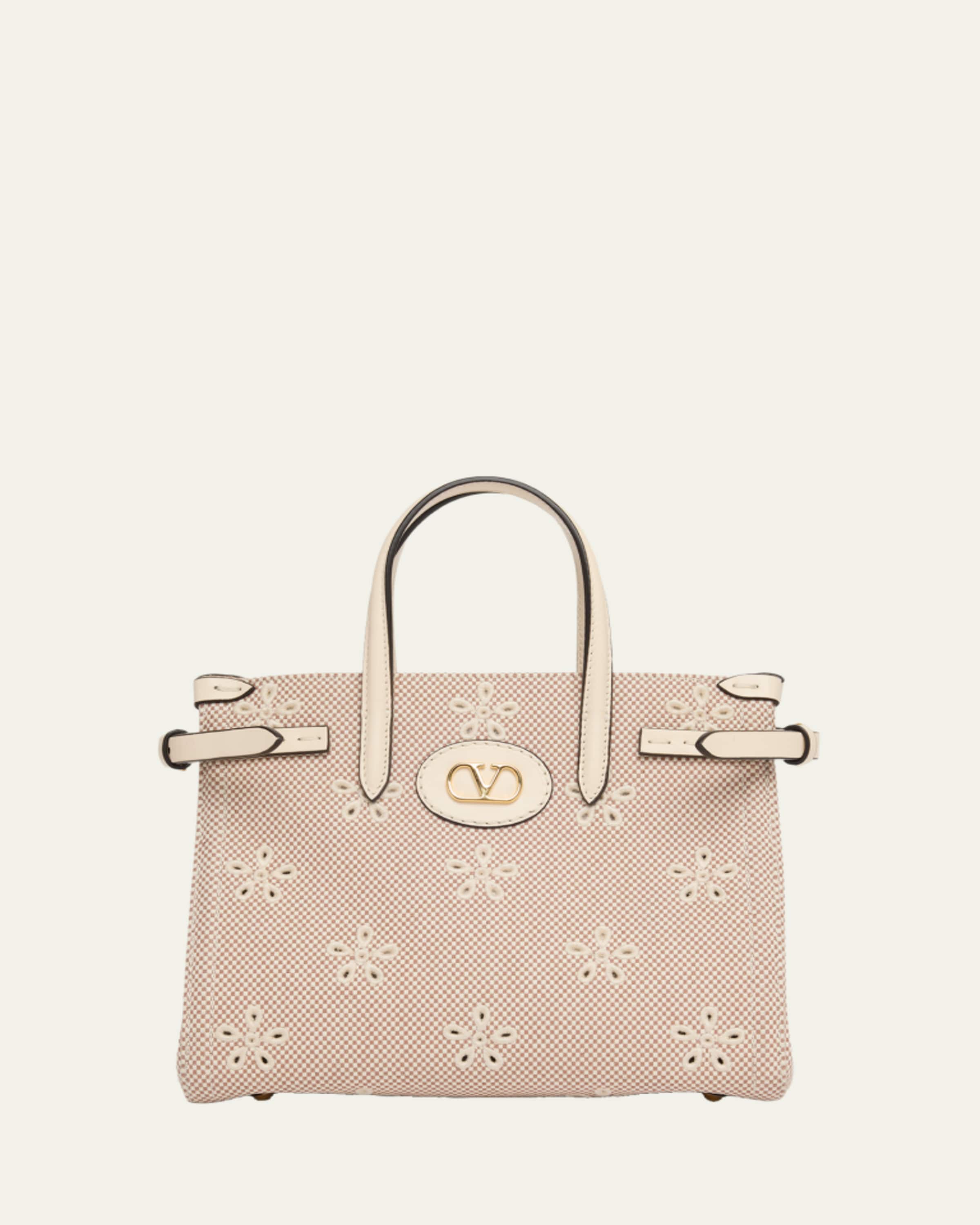 Valentino Garavani Nellcote Mirrored Suede Tote Bag - Bergdorf Goodman