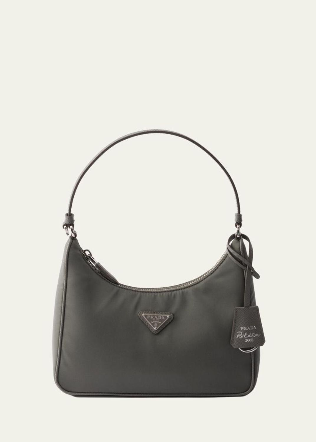 Prada Zip Calf Leather Shoulder Bag - Bergdorf Goodman