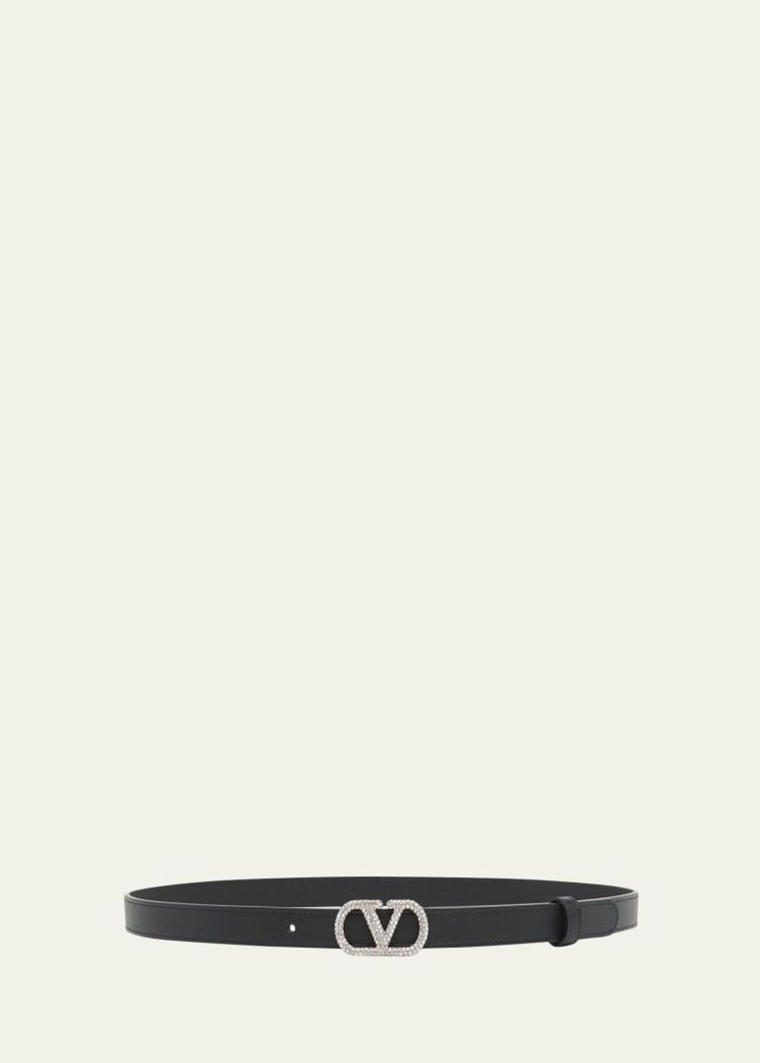 Valentino Garavani VLogo Signature Leather Belt, 30mm 
