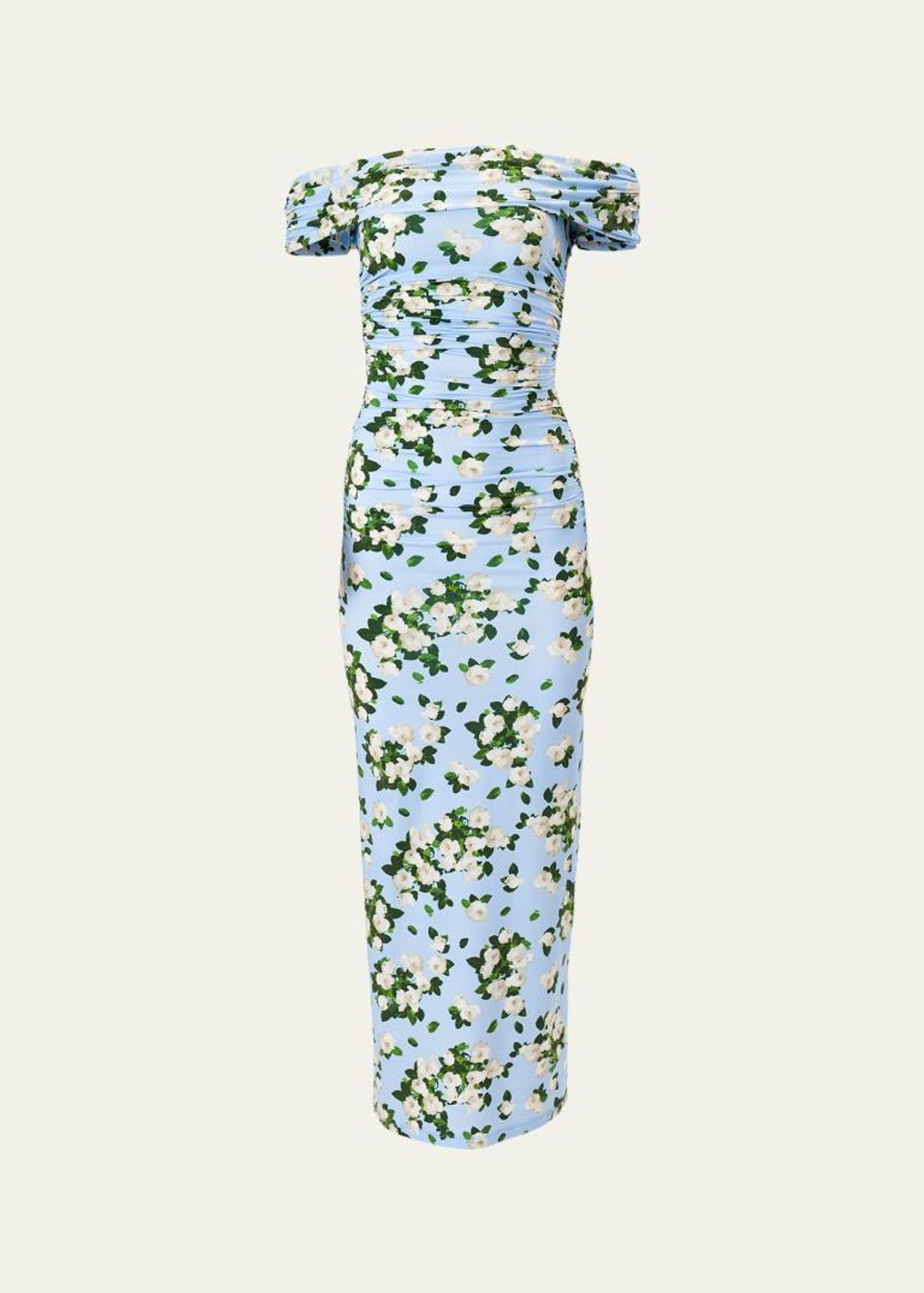 Michael Kors Collection Draped Chiffon Blouson Maxi Dress