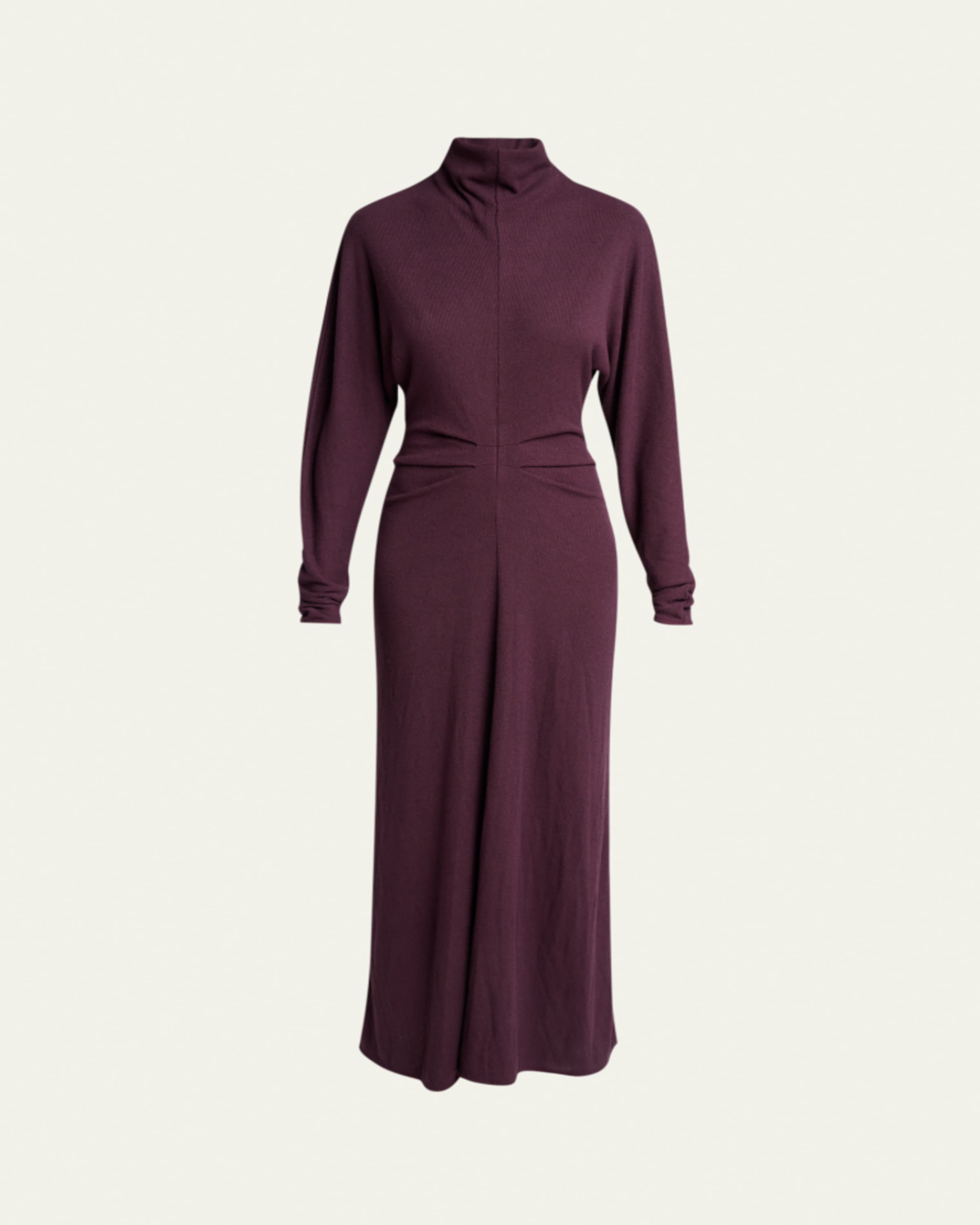 vince elbow sleeve turtleneck midi dress Vince Elbow-Sleeve Turtleneck Midi Dress