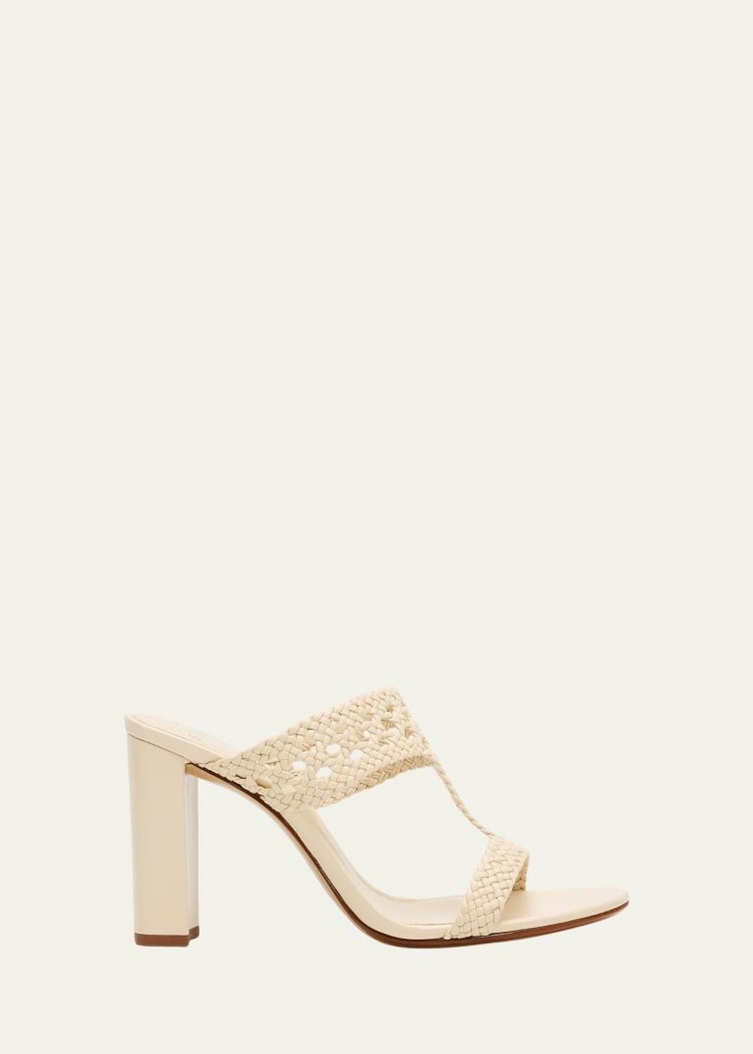 Alexandre Birman 75mm Lilian Leather Wedge Mules - Bergdorf Goodman