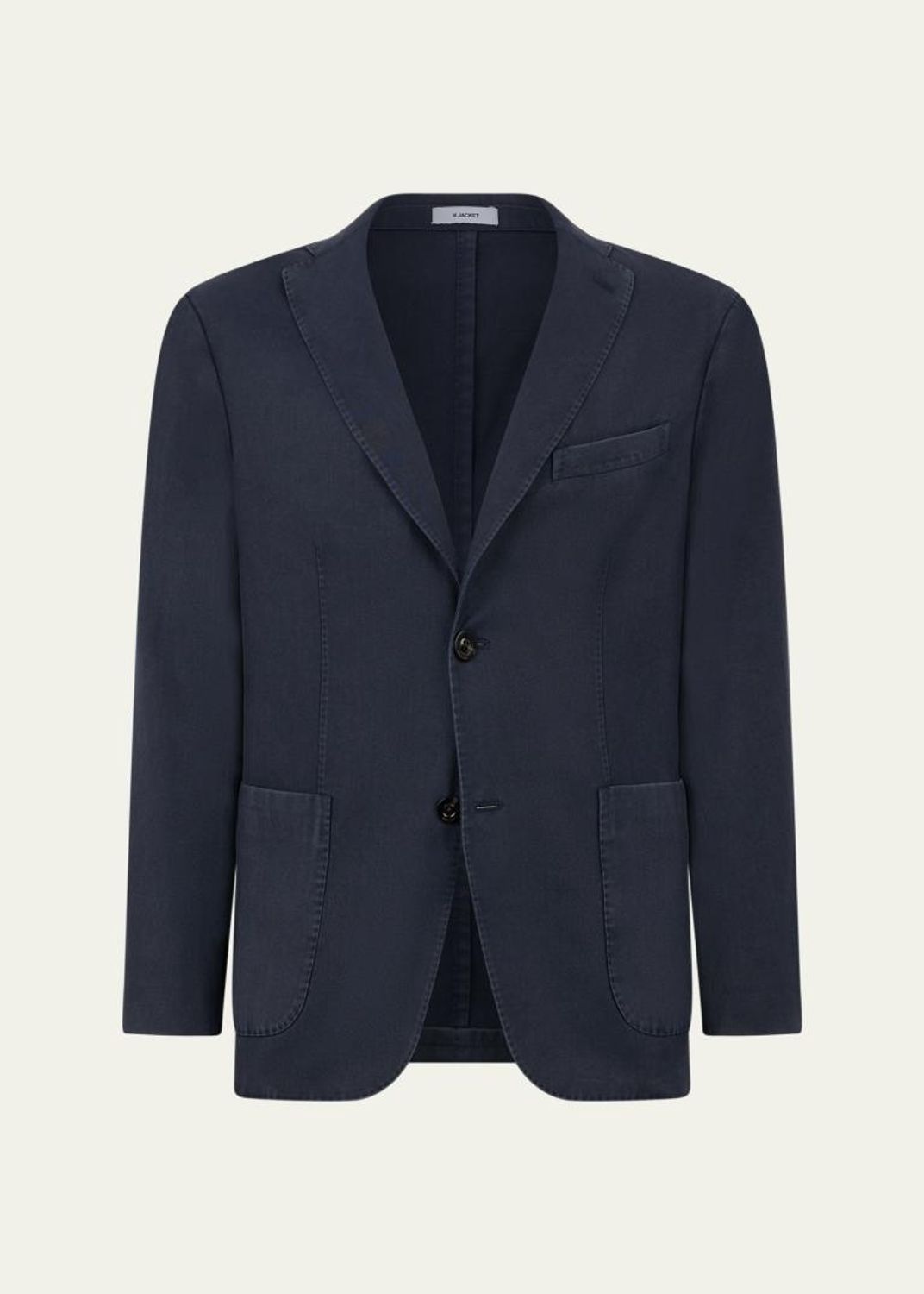 Boglioli Men's Linen Prince of Wales Double-Breasted Sport Coat