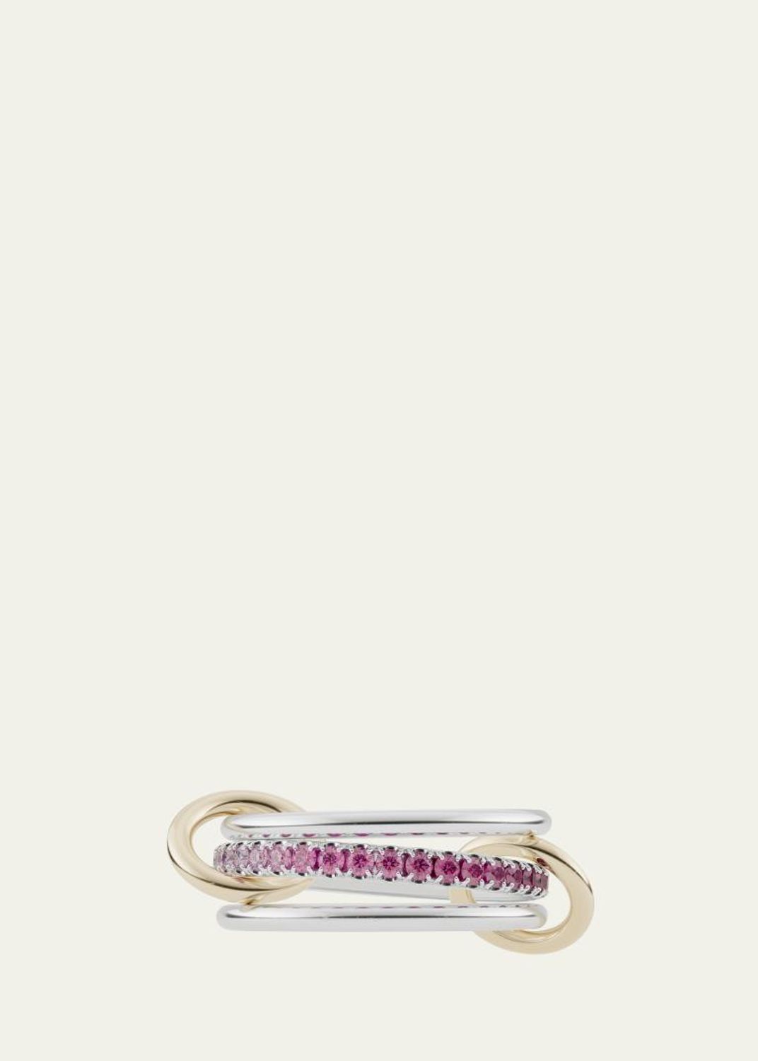 Spinelli Kilcollin Sonny Silver Three-Link Ring - Bergdorf Goodman