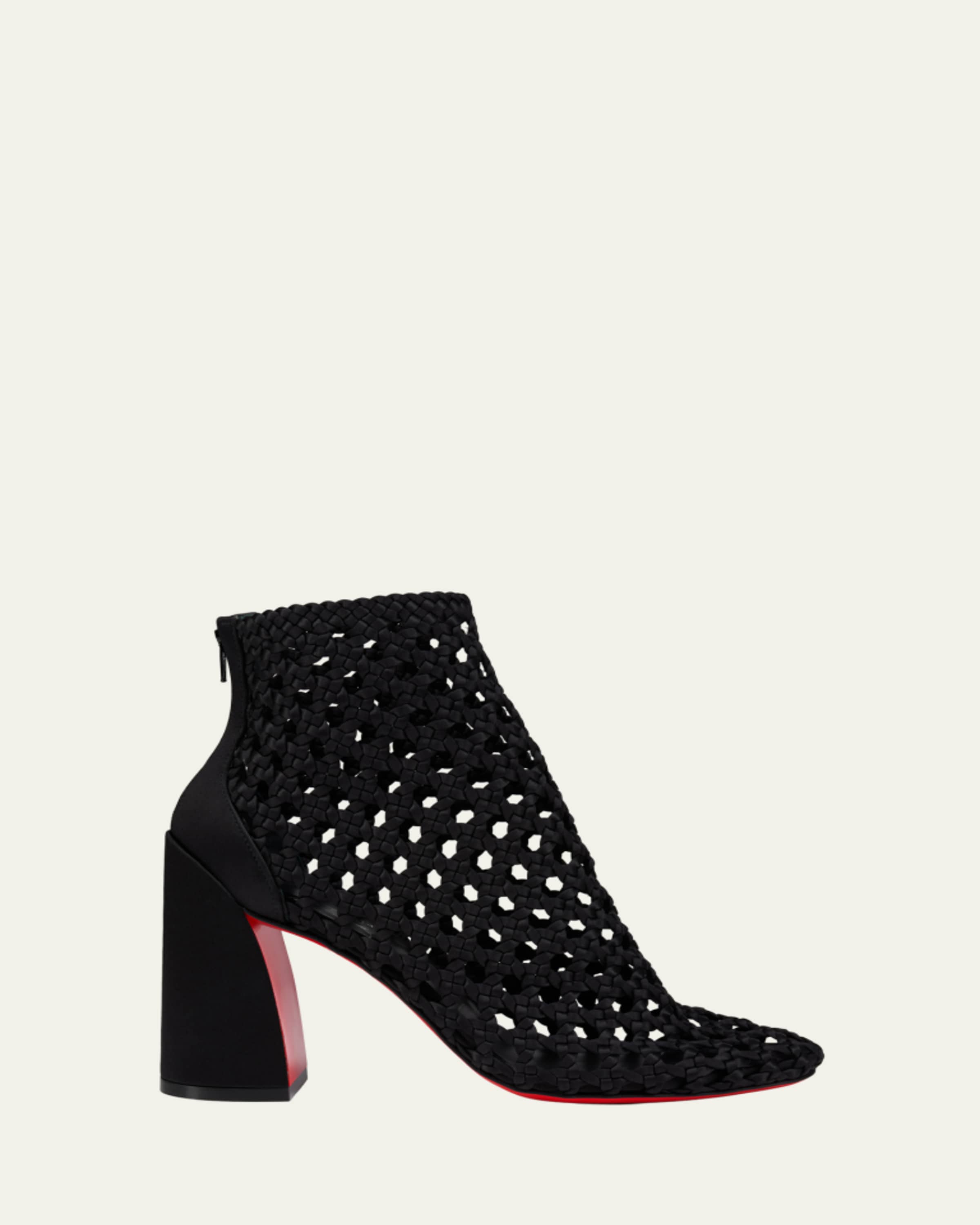 Christian Louboutin 55mm Turela Leather Side-Zip Booties
