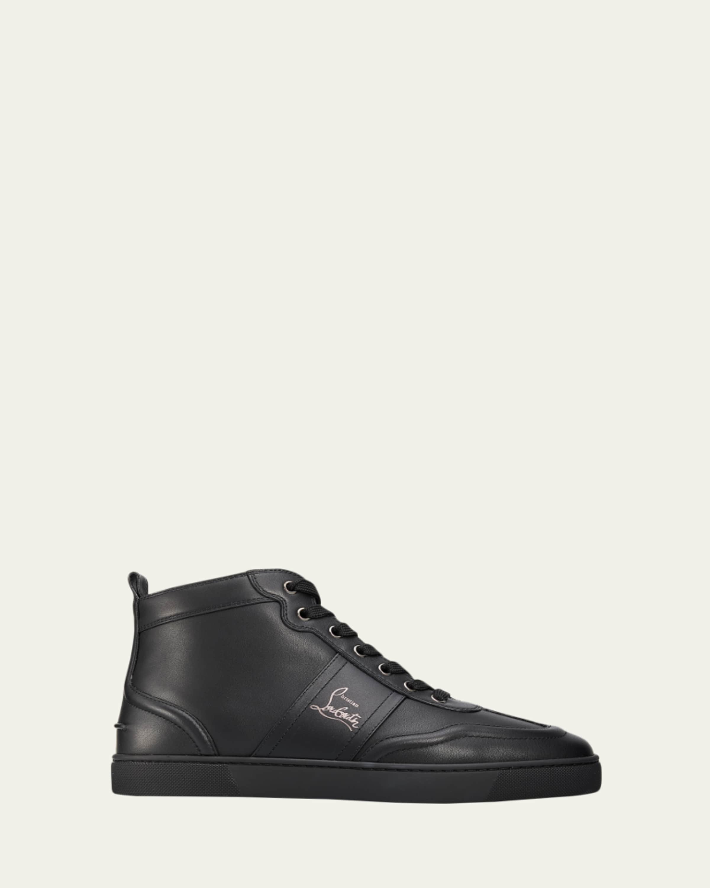 Christian Louboutin Men's Lou Spikes High-Top Sneakers - Bergdorf
