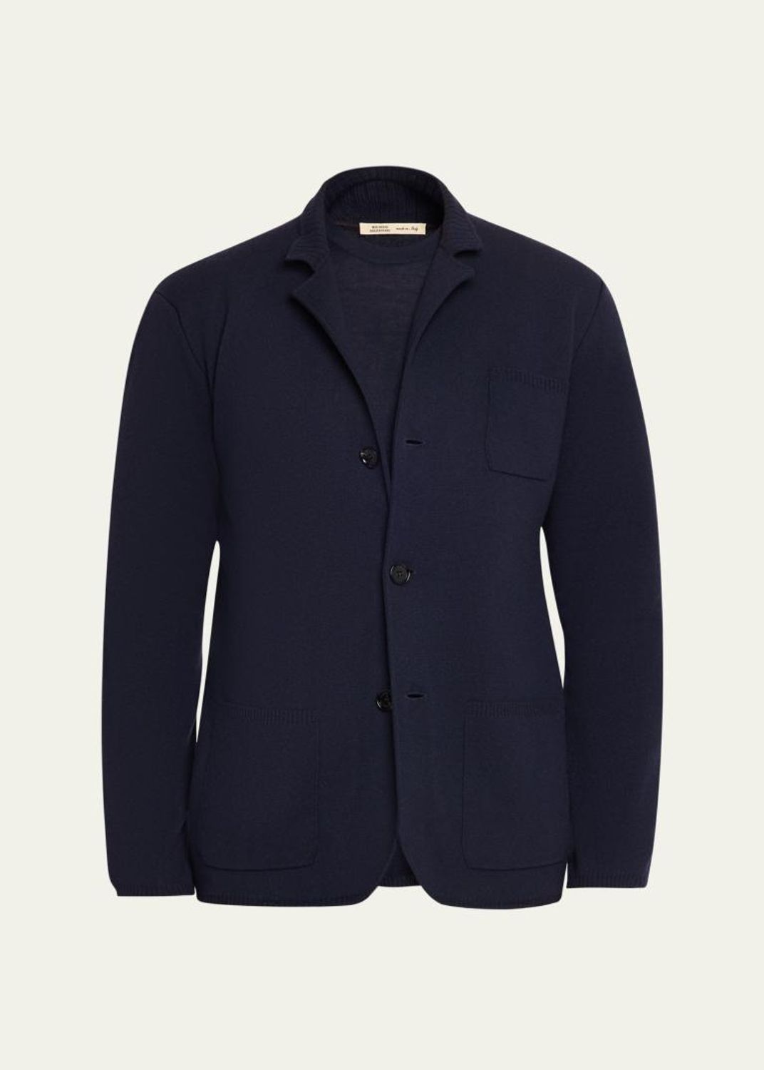 Maurizio Baldassari Men's Cashmere Stand Collar Four-Button Jacket