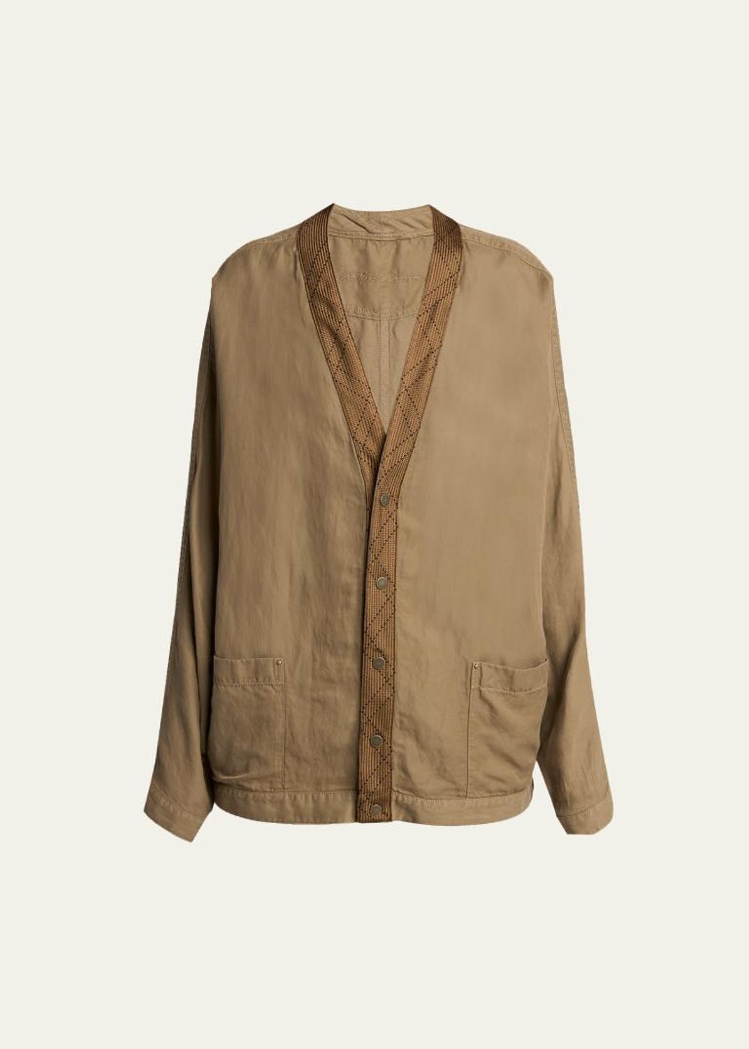 Giorgio Armani Shiny Raffia Jersey Jacquard Tie Jacket - Bergdorf