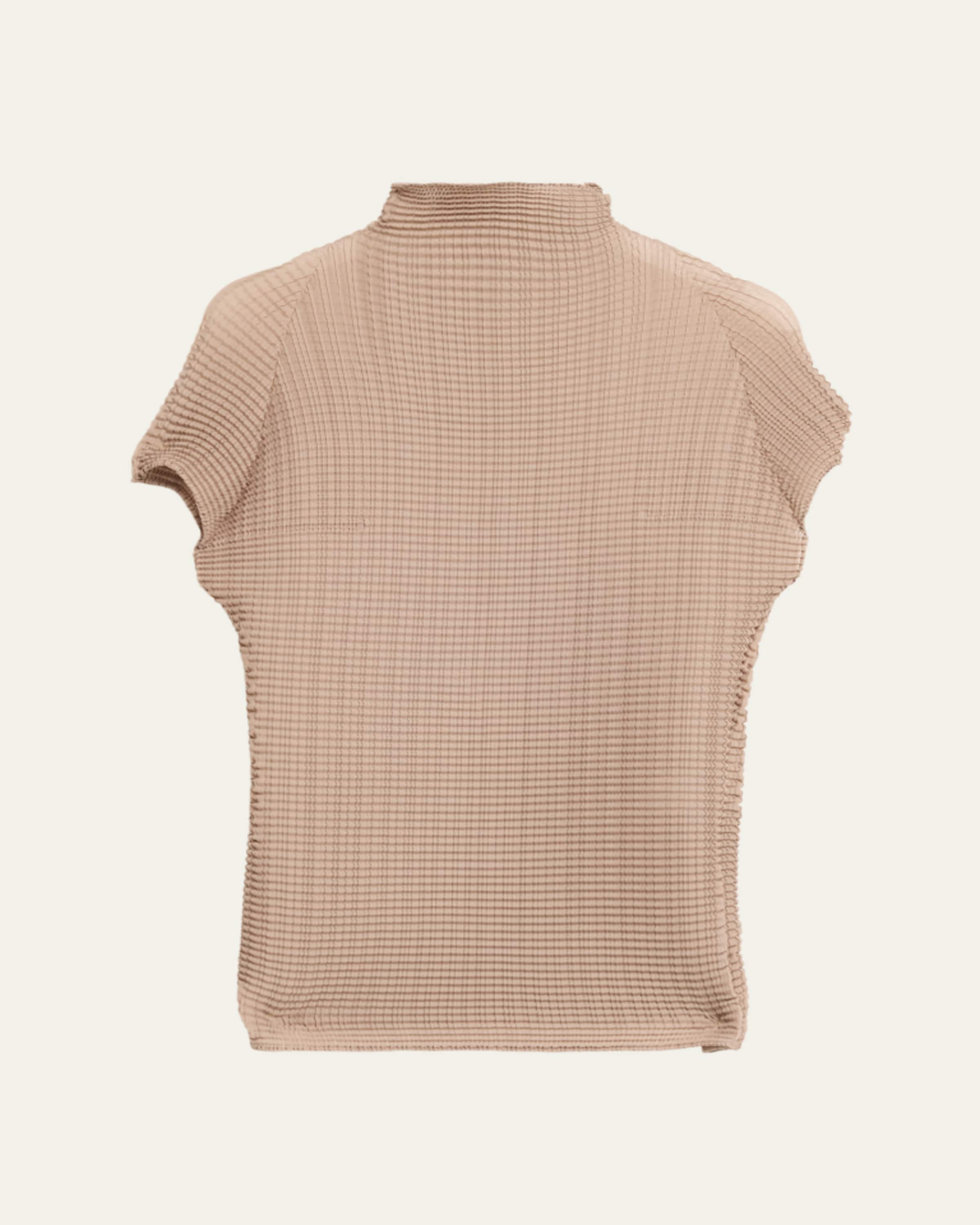Issey Miyake Wooly Pleats Mock-Neck Top - Bergdorf Goodman