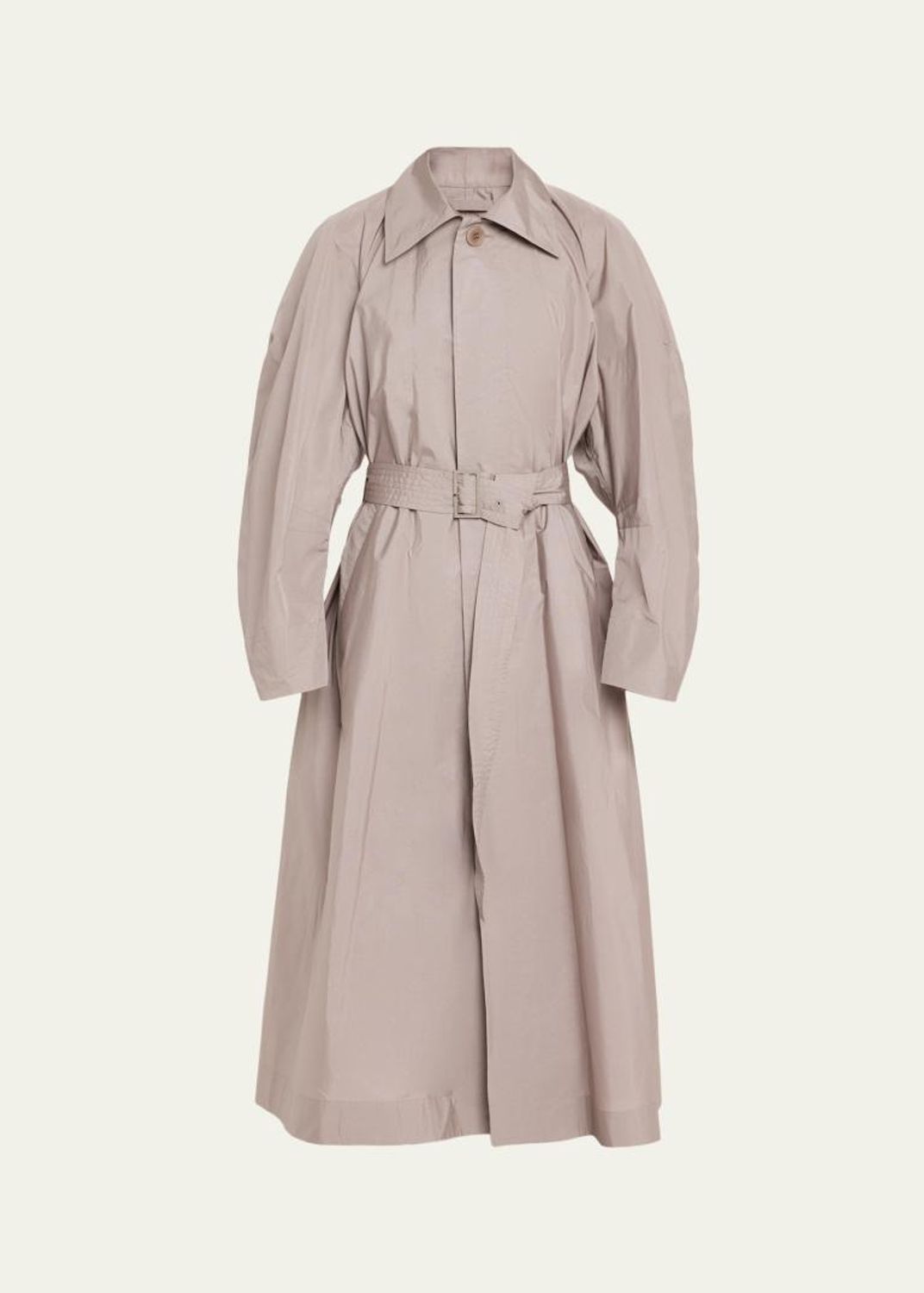 Issey Miyake Wave Pleats Belted Long Trench Coat - Bergdorf Goodman
