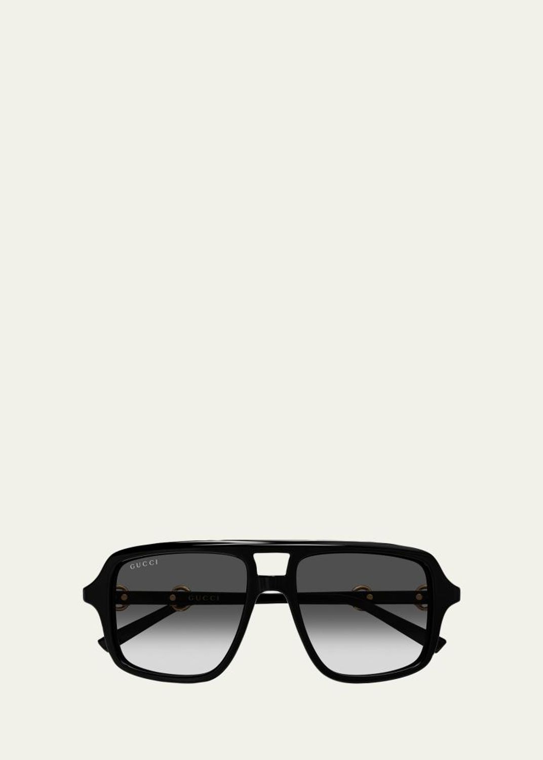 Gucci GG1545S‎ Butterfly Sunglasses Shiny Black Plastic Grey Solid Lens Italy Gucci Butterfly Black Frame Sunglasses for Women for sale | eBay main image 3