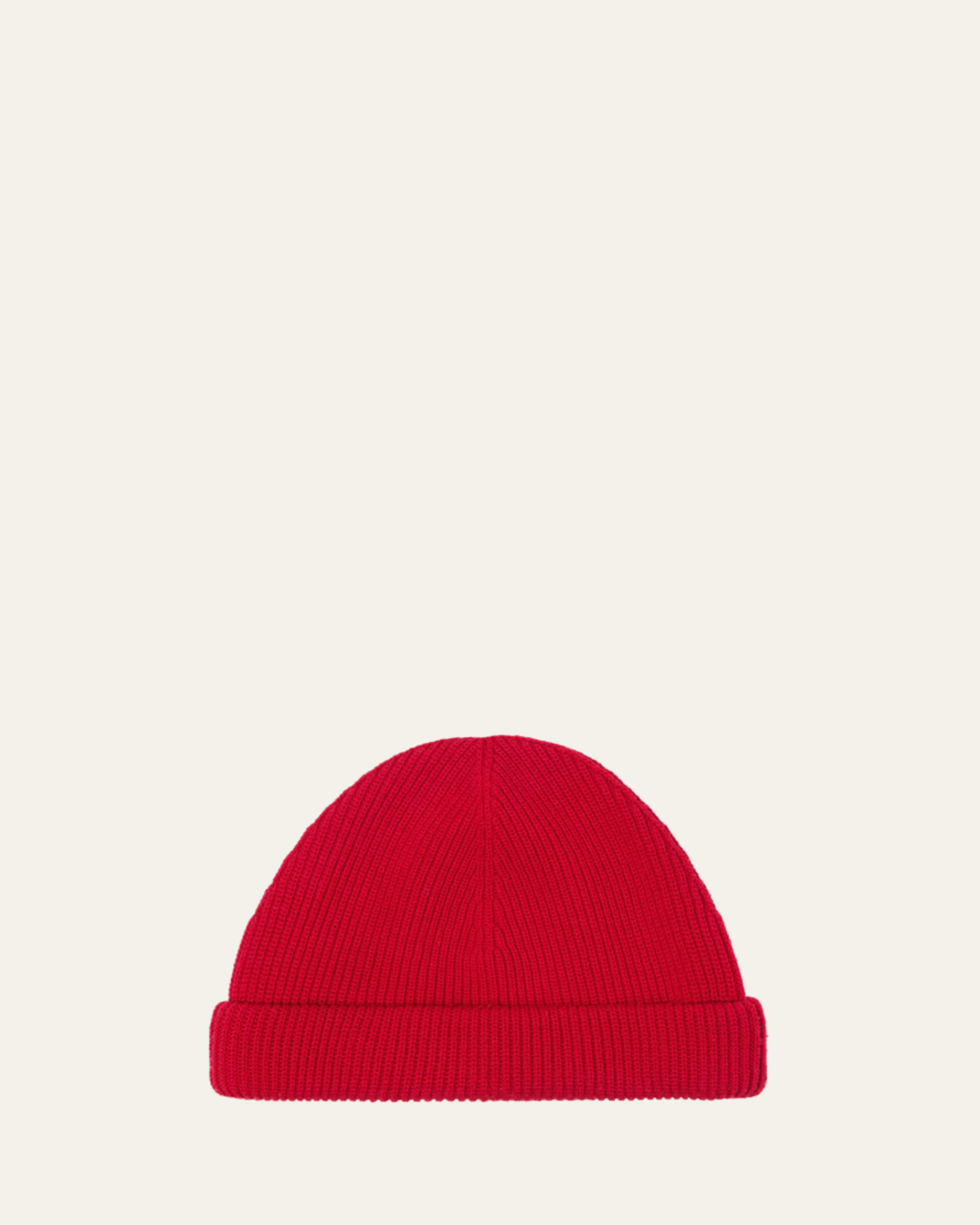 Loro Piana Men's Sasha Linen-Blend Beanie Hat with Leather Strap