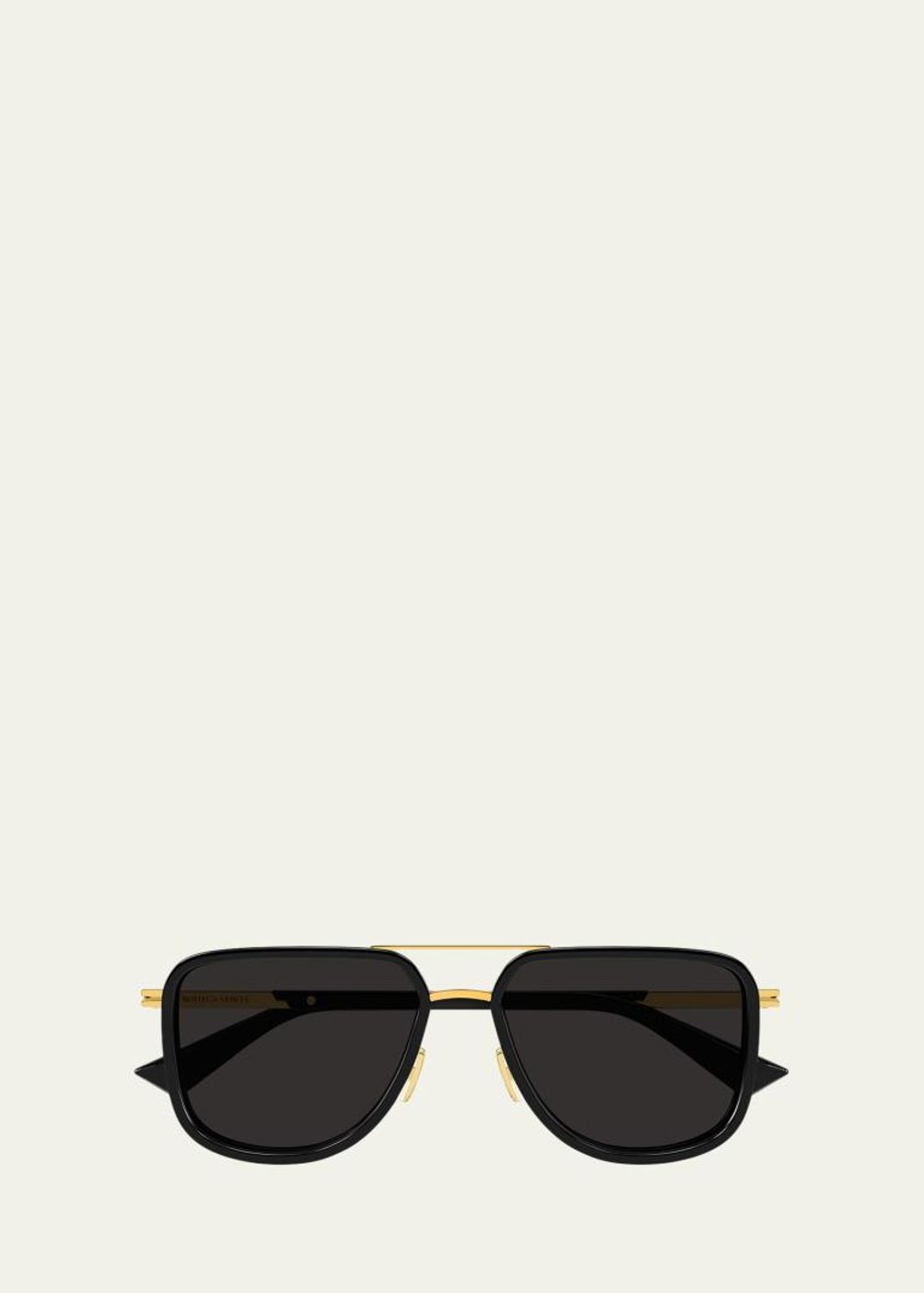 Bottega Veneta Curved Metal Aviator Sunglasses Bottega Veneta Drop 64mm Metal Aviator Sunglasses - Bergdorf  main image 4
