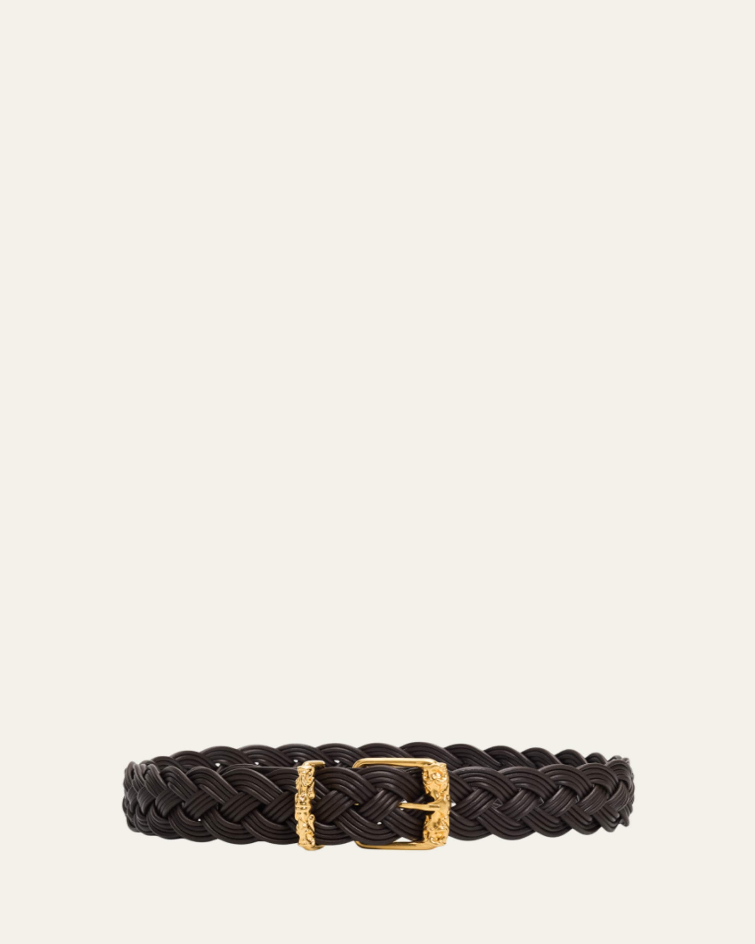 THE ROW Cord Woven Leather Belt - Bergdorf Goodman