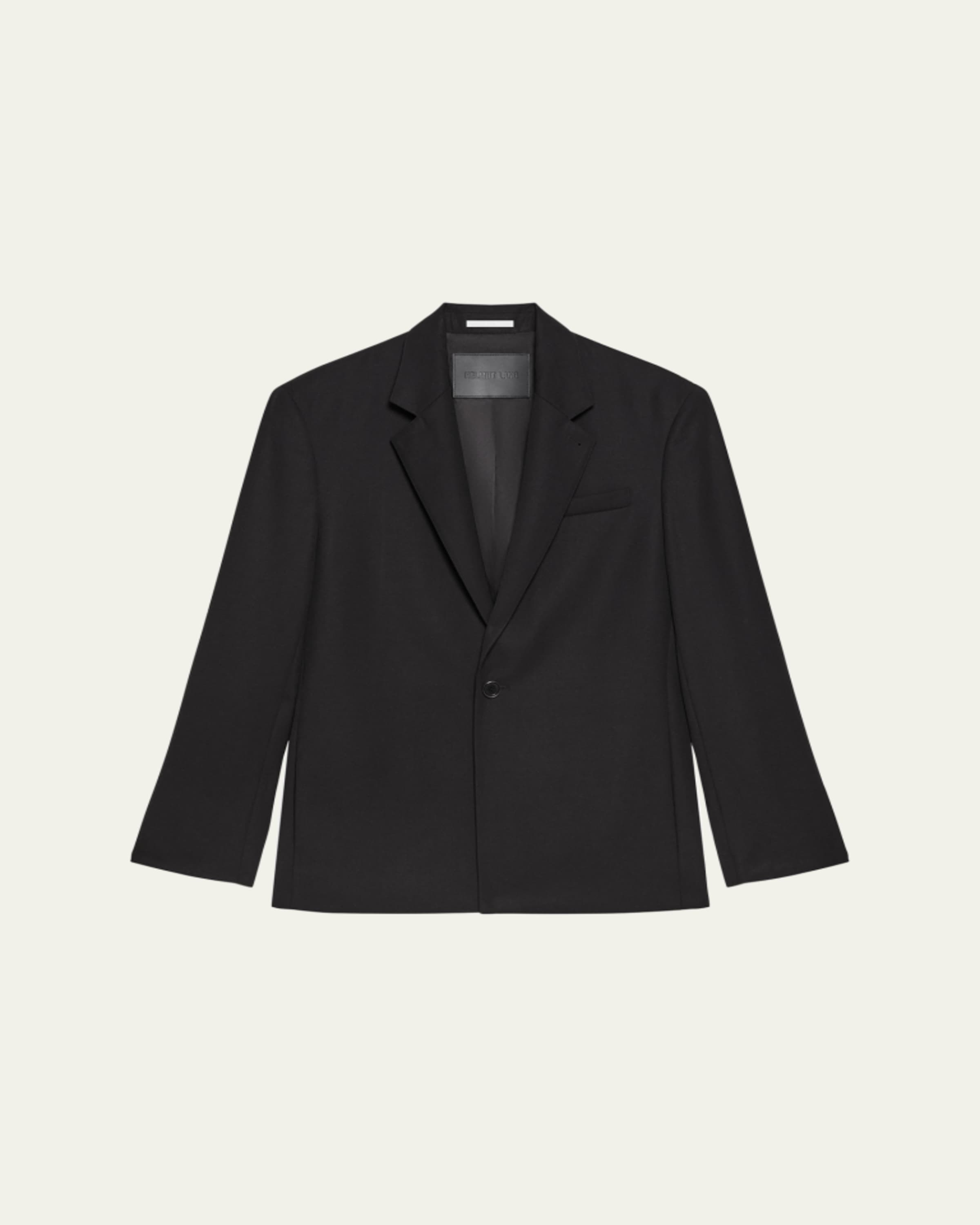 Helmut Lang Men's Belted Wool-Blend Bomber Jacket - Bergdorf Goodman