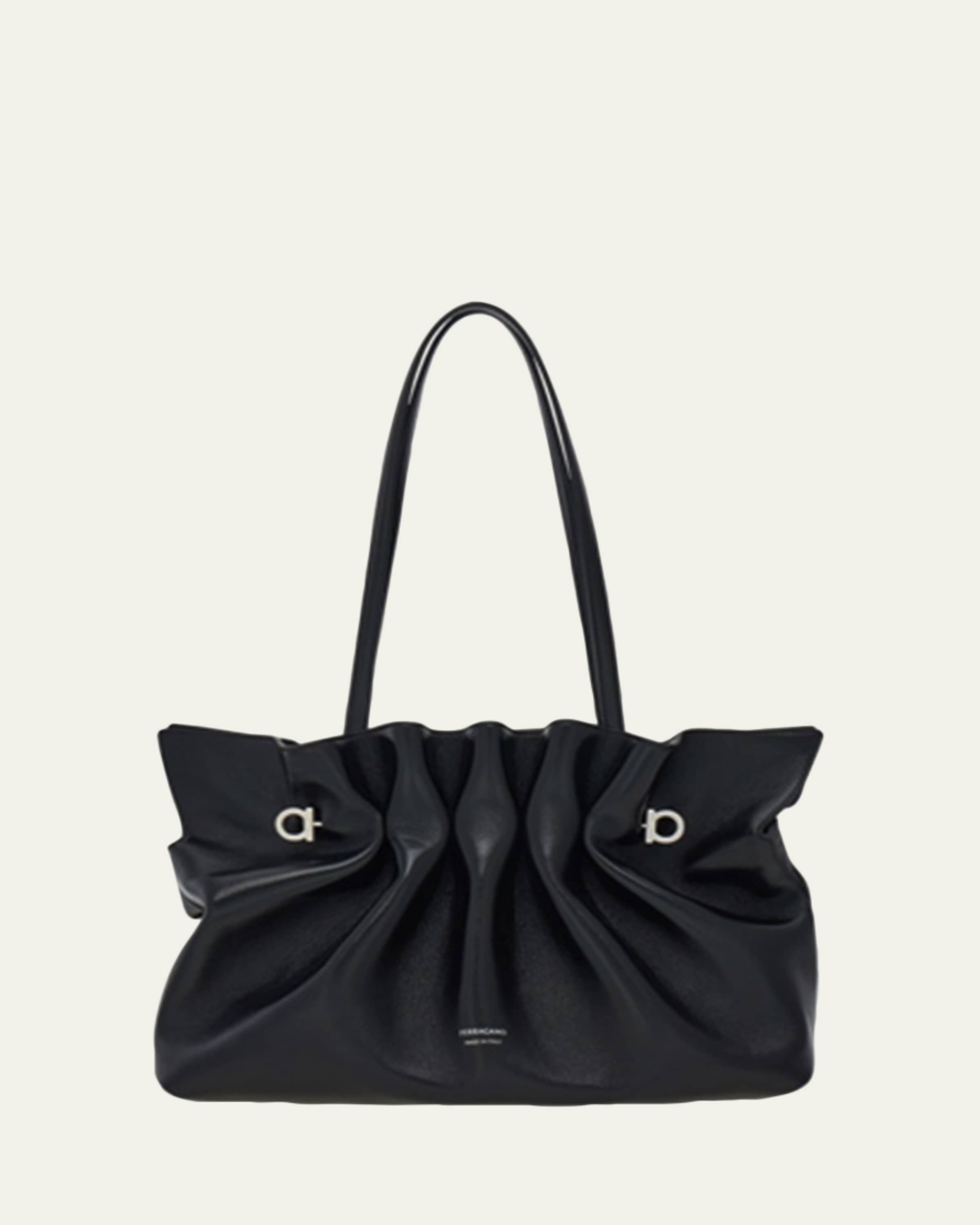 Ferragamo The New Studio Soft Leather Top-Handle Bag - Bergdorf