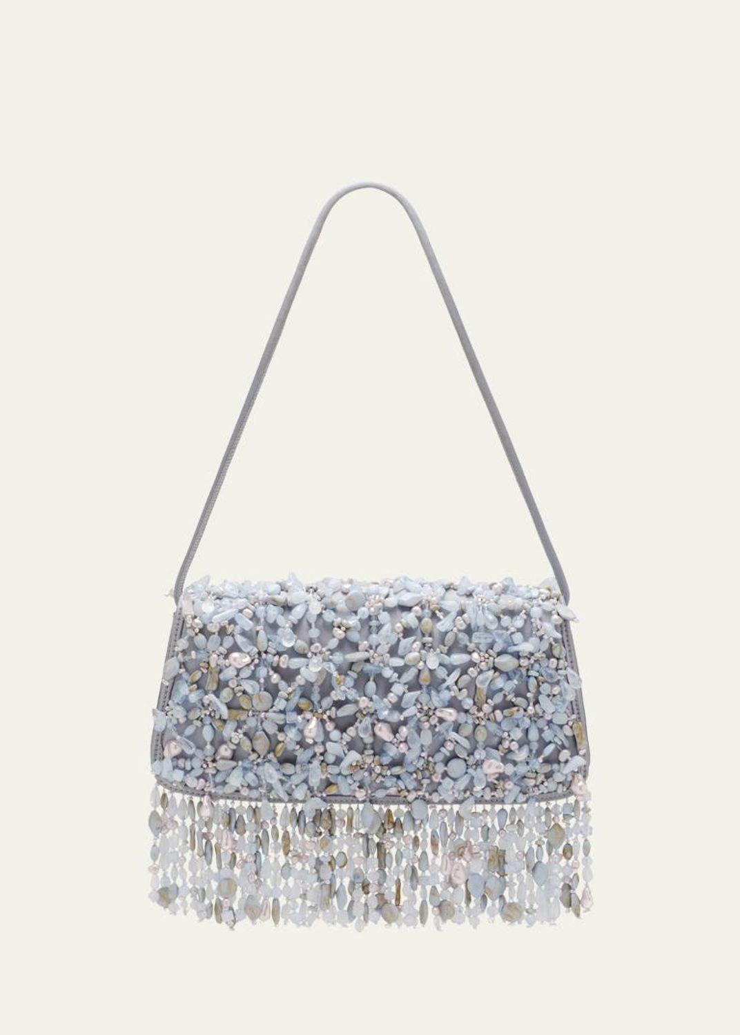 Cult Gaia Natasha Zip Suede & Leather Shoulder Bag - Bergdorf Goodman