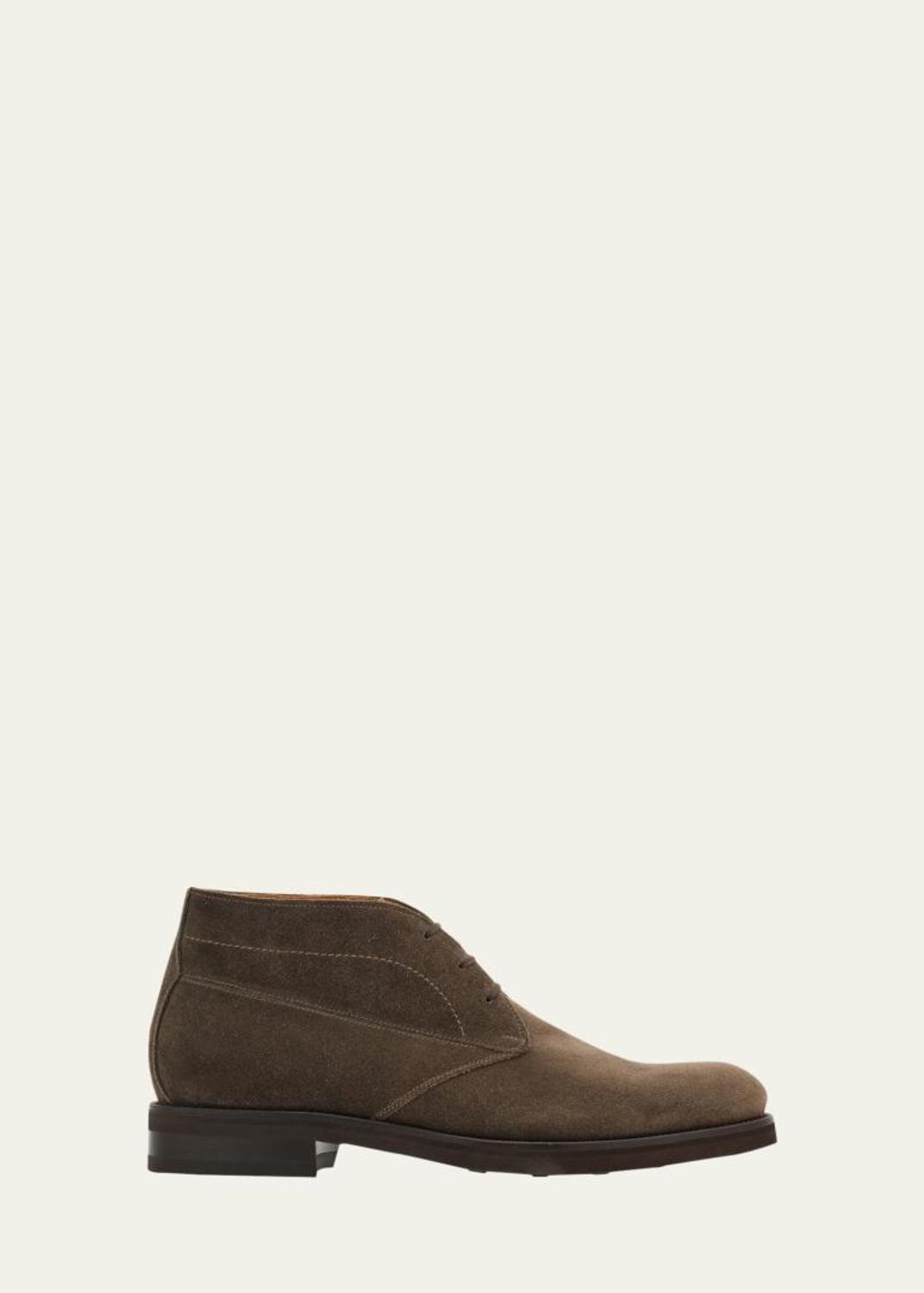 Giorgio Armani Men's Bull Leather Chukka Boots - Bergdorf Goodman