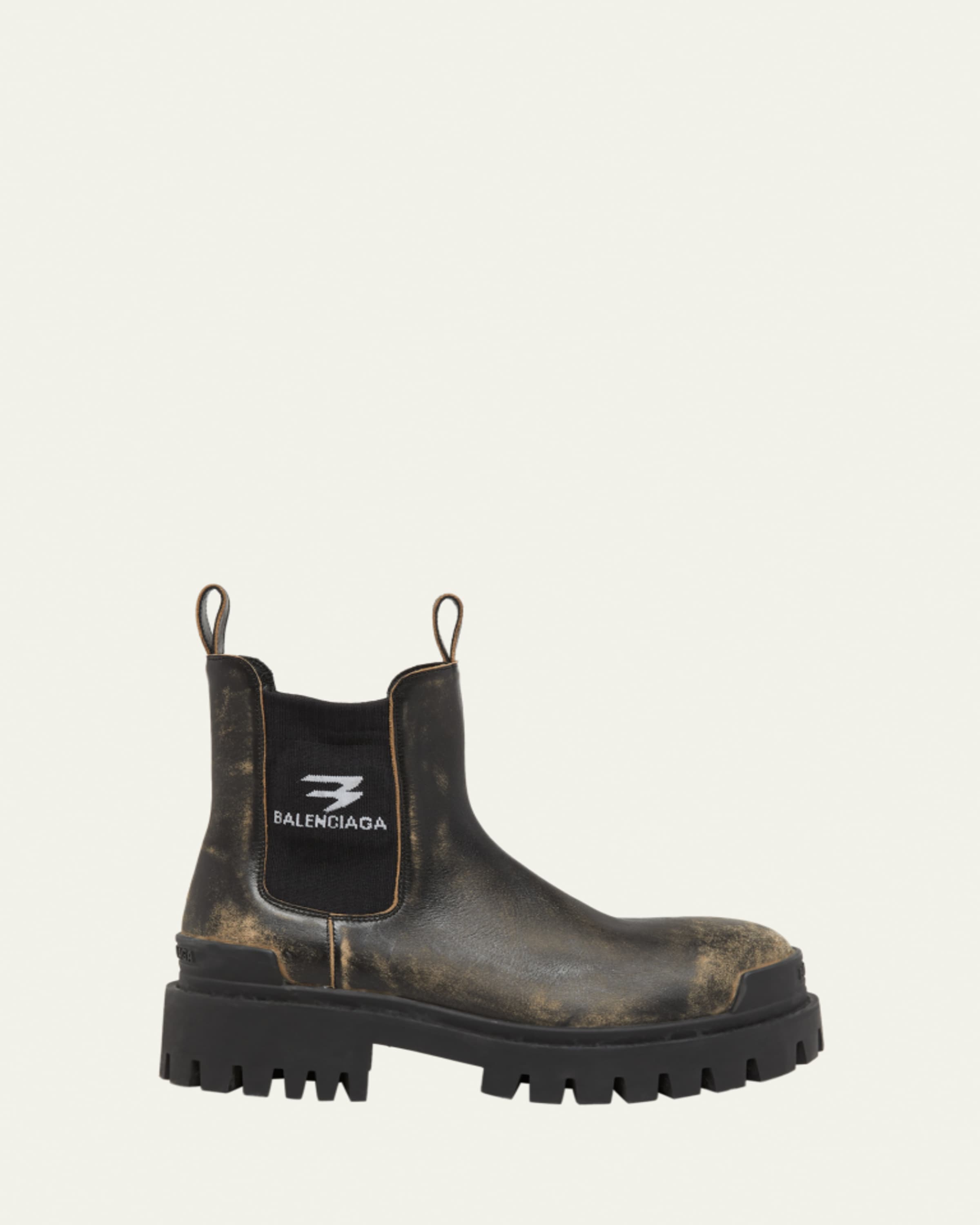 Balenciaga Men's 3B Sports Icon Nylon and Leather Ski Gloves