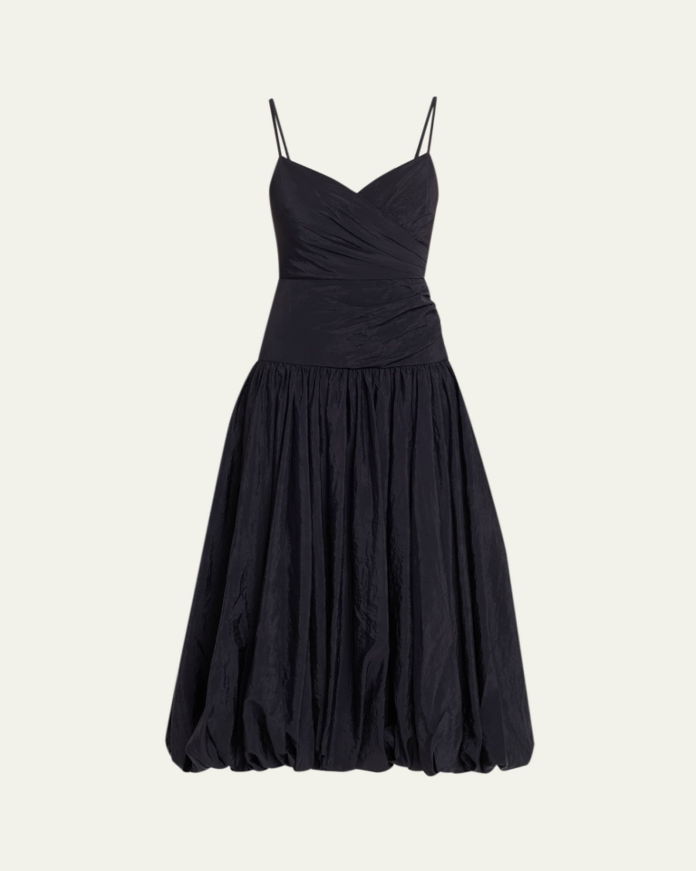 Cinq a Sept Zelda Sleeveless Glitter Denim Midi Dress - Bergdorf