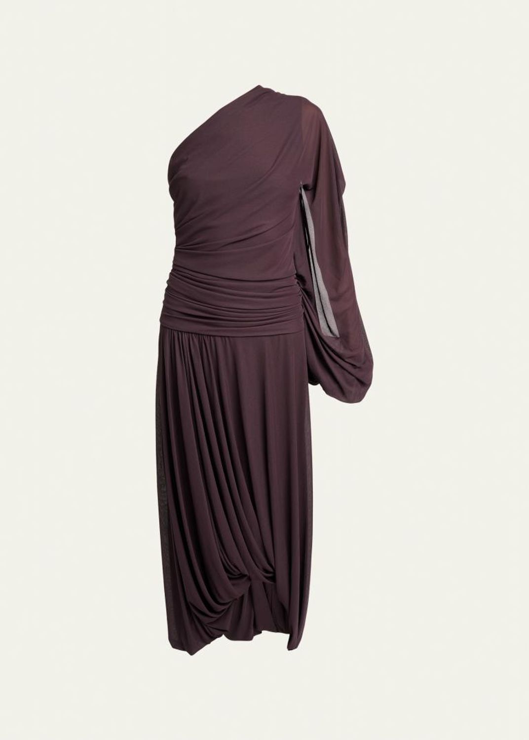 proenza schouler crepe jersey ruched dress Sirena One-Shoulder beach-to-brunch