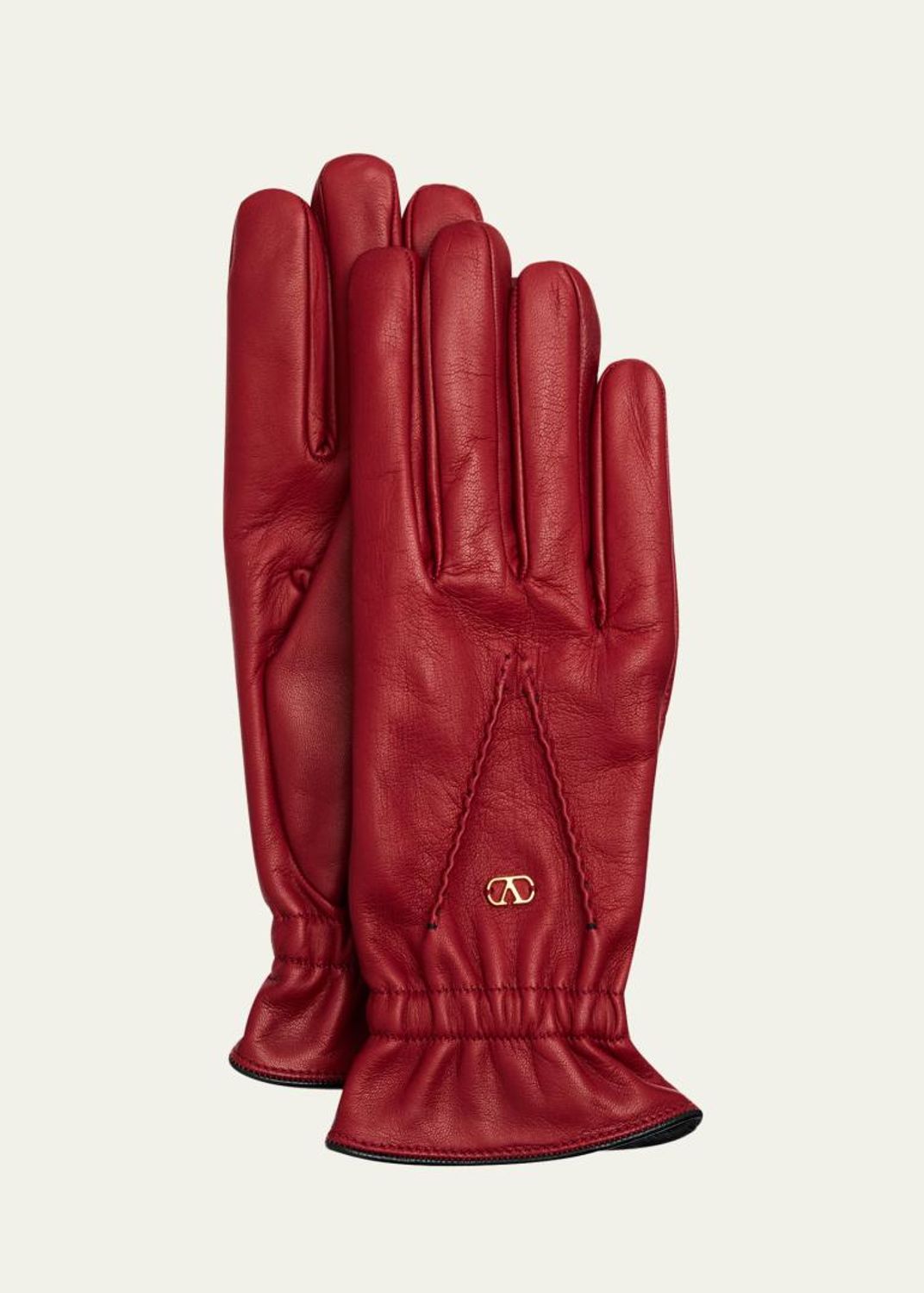 Valentino Garavani V-Logo Long Lace Gloves - Bergdorf Goodman