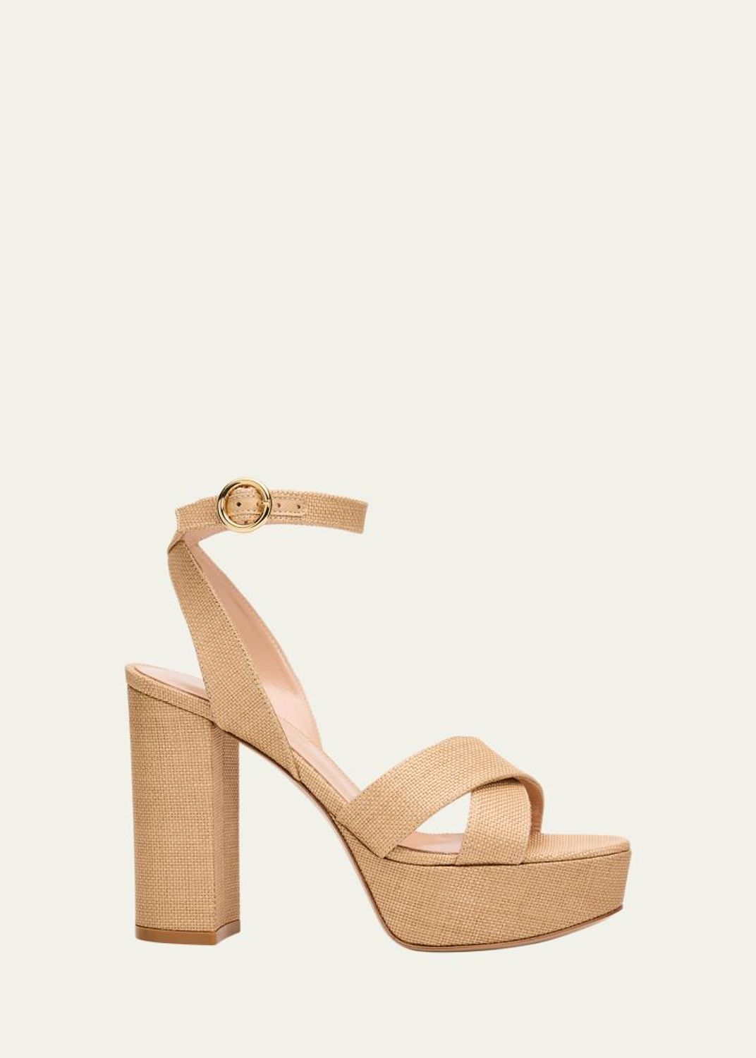 Gianvito Rossi Crisscross Ankle-Strap Platform Sandals - Bergdorf