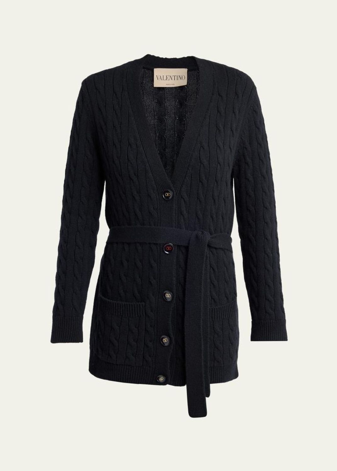 Valentino Garavani Floral-Print Mohair V-Neck Cardigan - Bergdorf