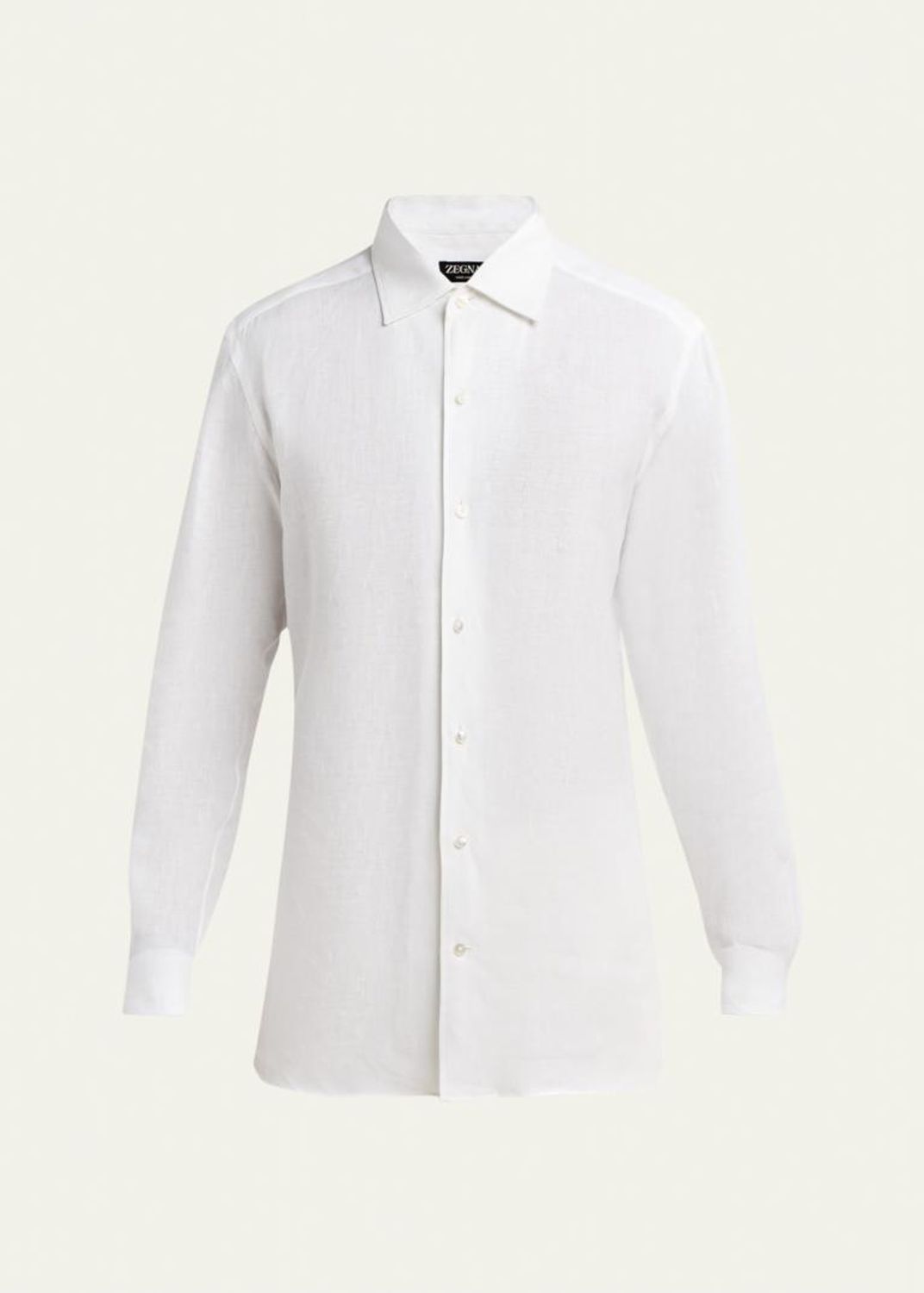 Ermenegildo Zegna Couture/ストライプシャツ/44/白 ZEGNA Men's Centoventimila Cotton Multi-Stripe Dress Shirt