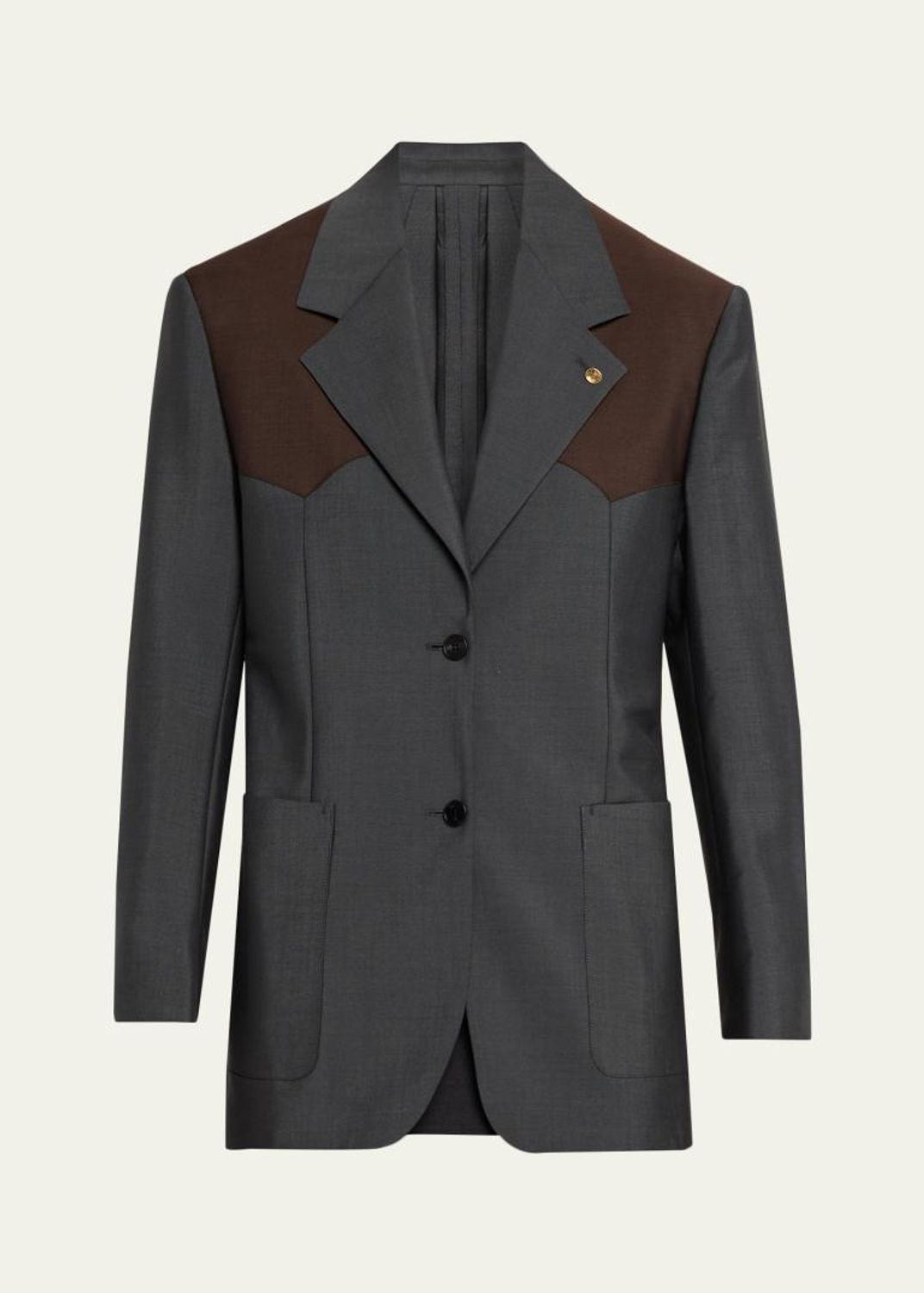 Versace Oversized Double-Breasted Blazer - Bergdorf Goodman